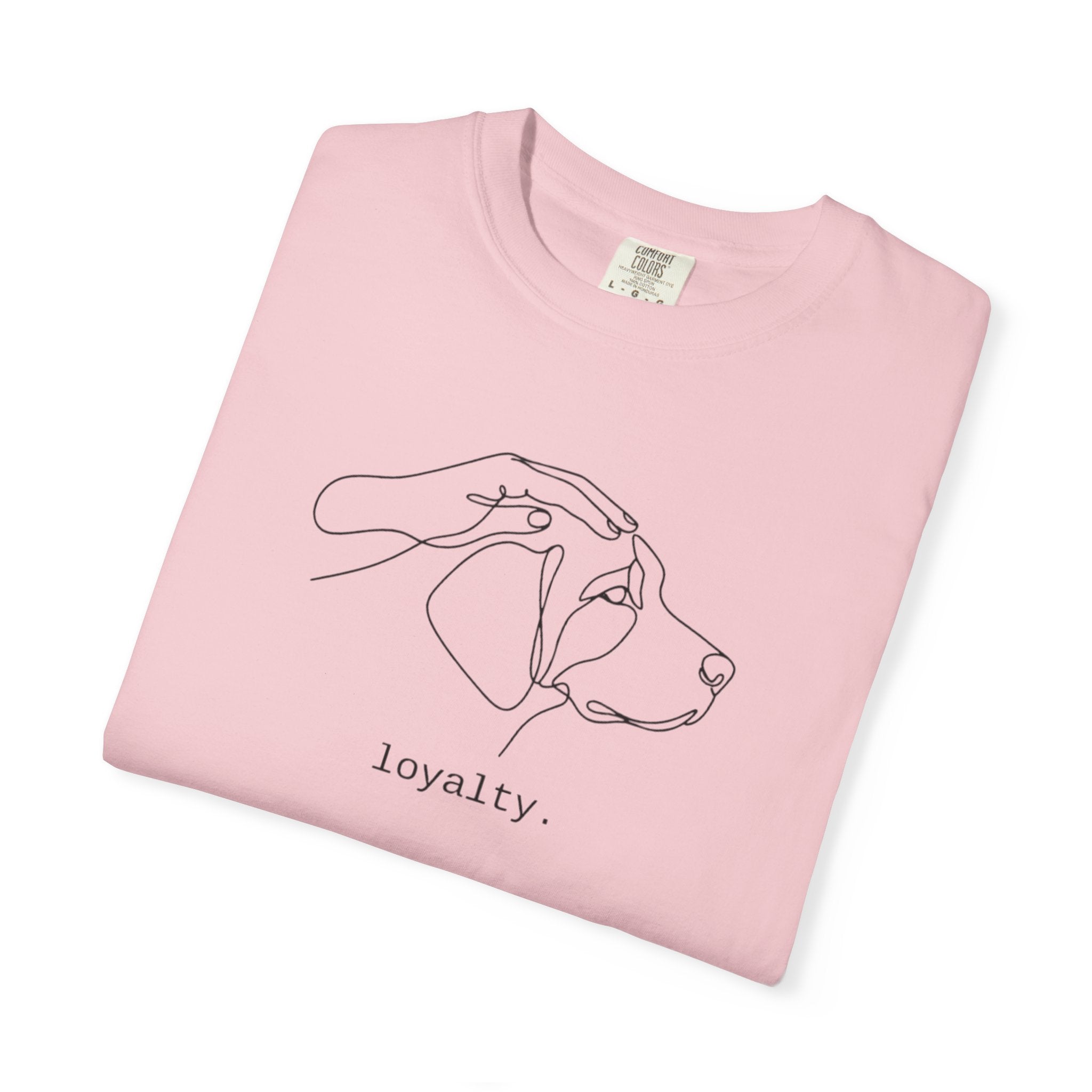 Loyalty Dog Line Art T-Shirt