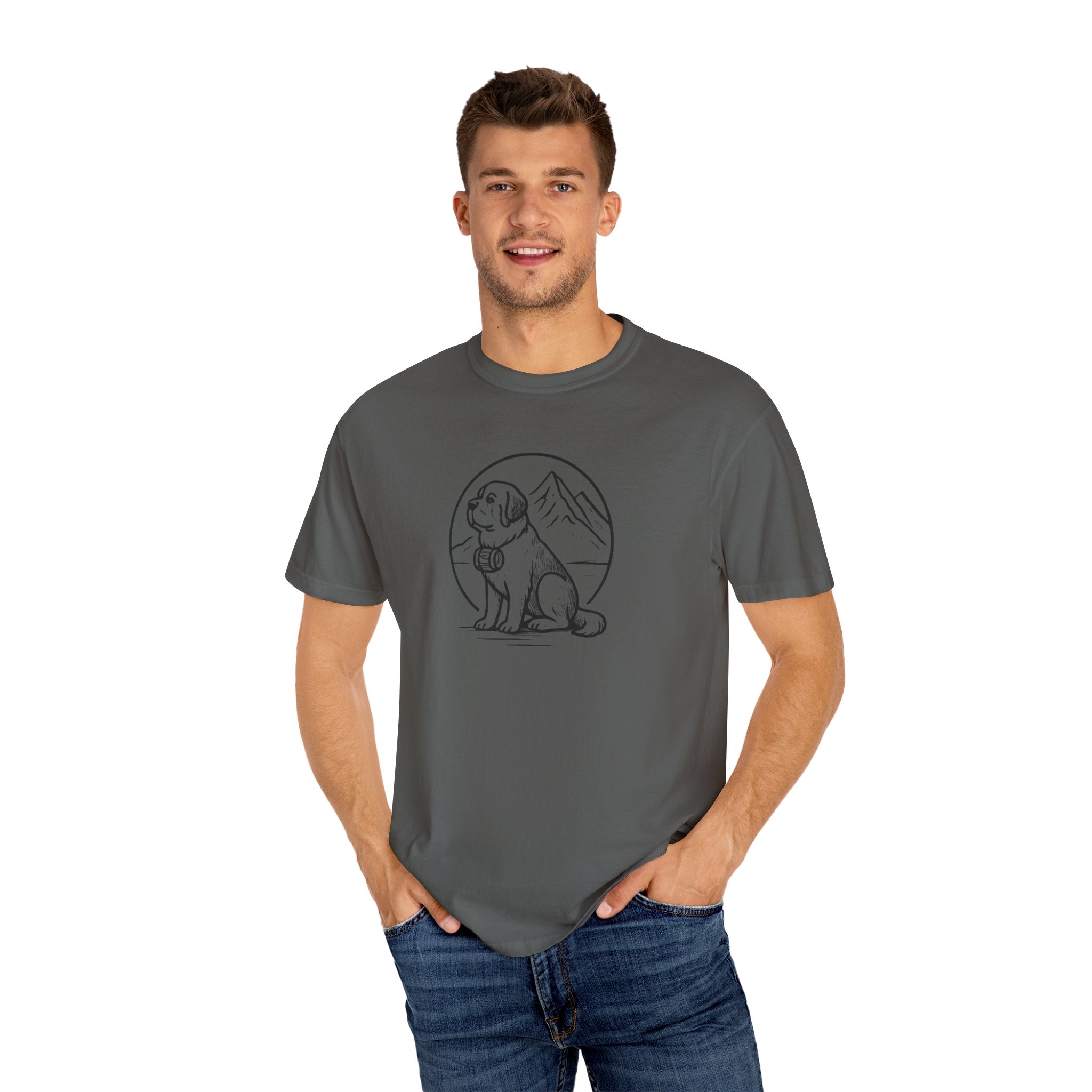 Dog Lover's Unisex Garment-Dyed T-Shirt - Casual Wear for Pet Enthusiasts