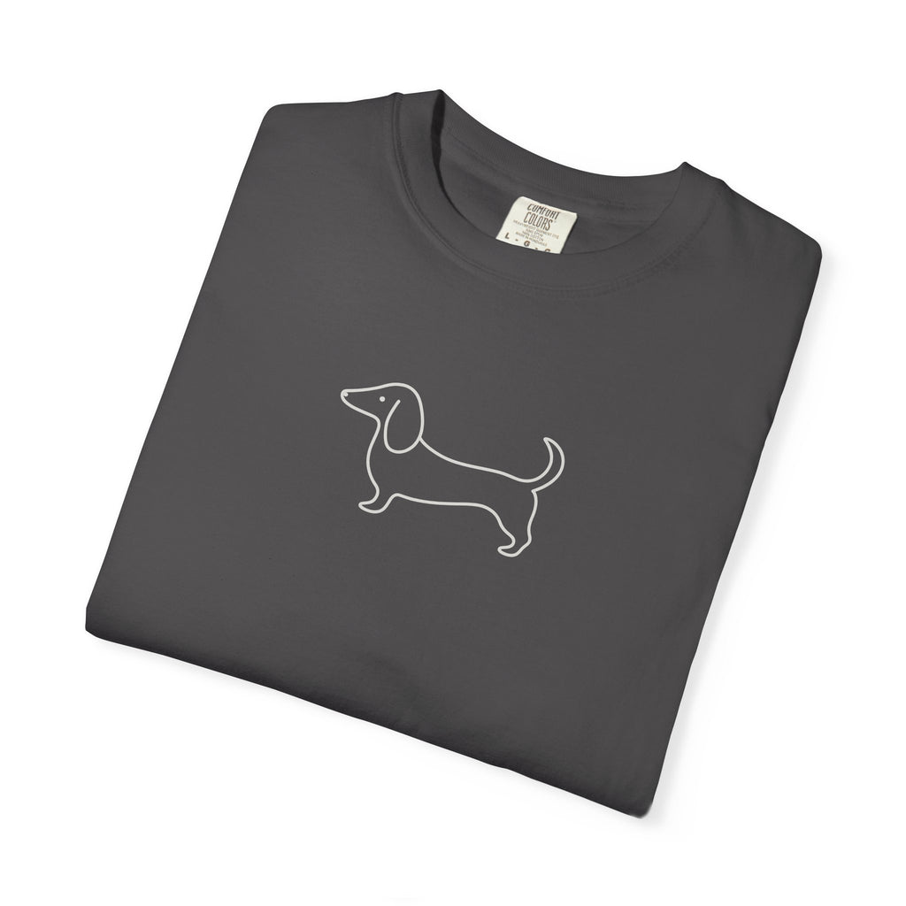 Dachshund Outline Tee — Minimal Dog Lover T-Shirt