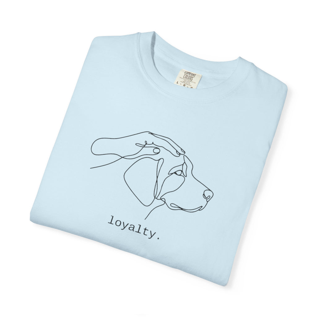 Loyalty Dog Line Art T-Shirt
