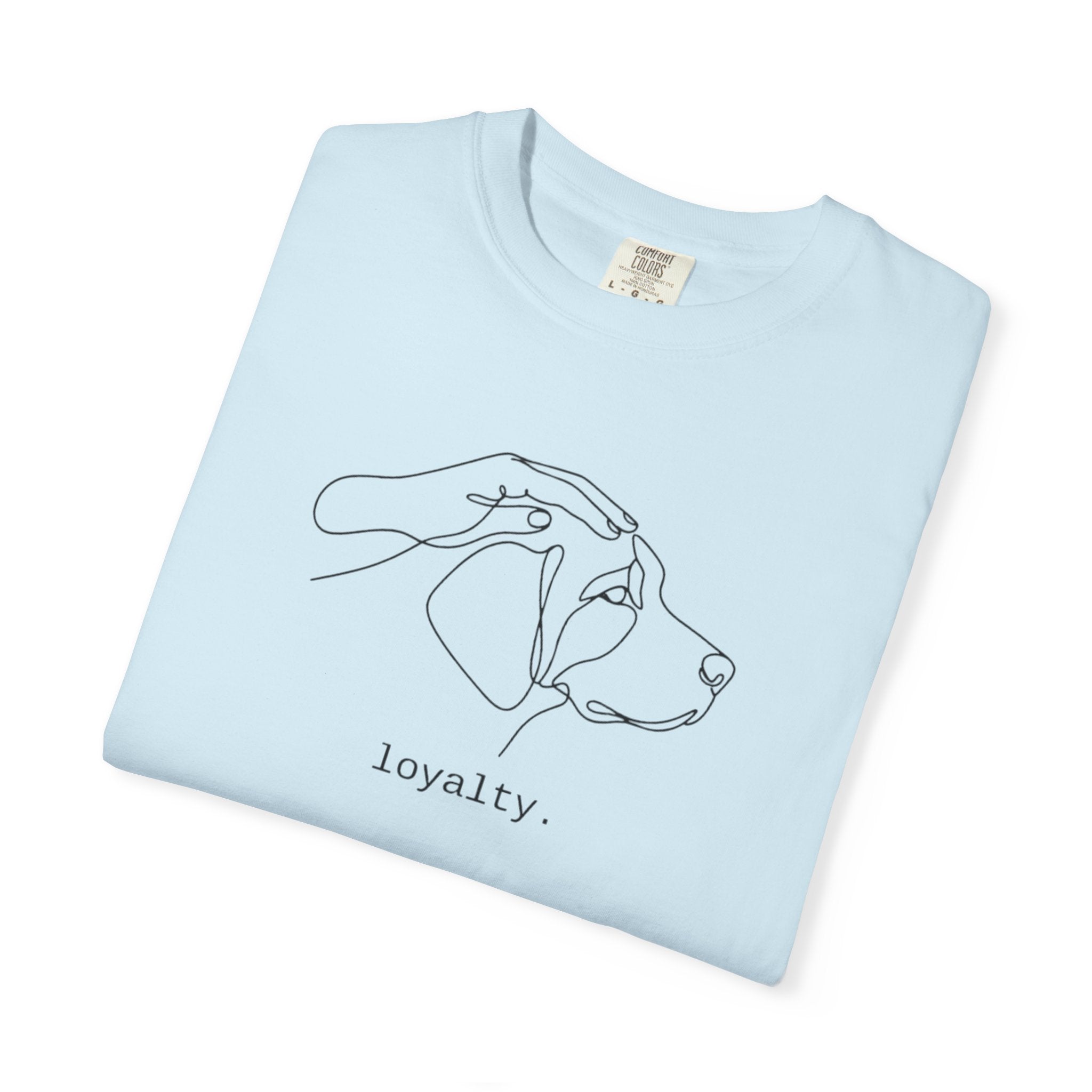 Loyalty Dog Line Art T-Shirt