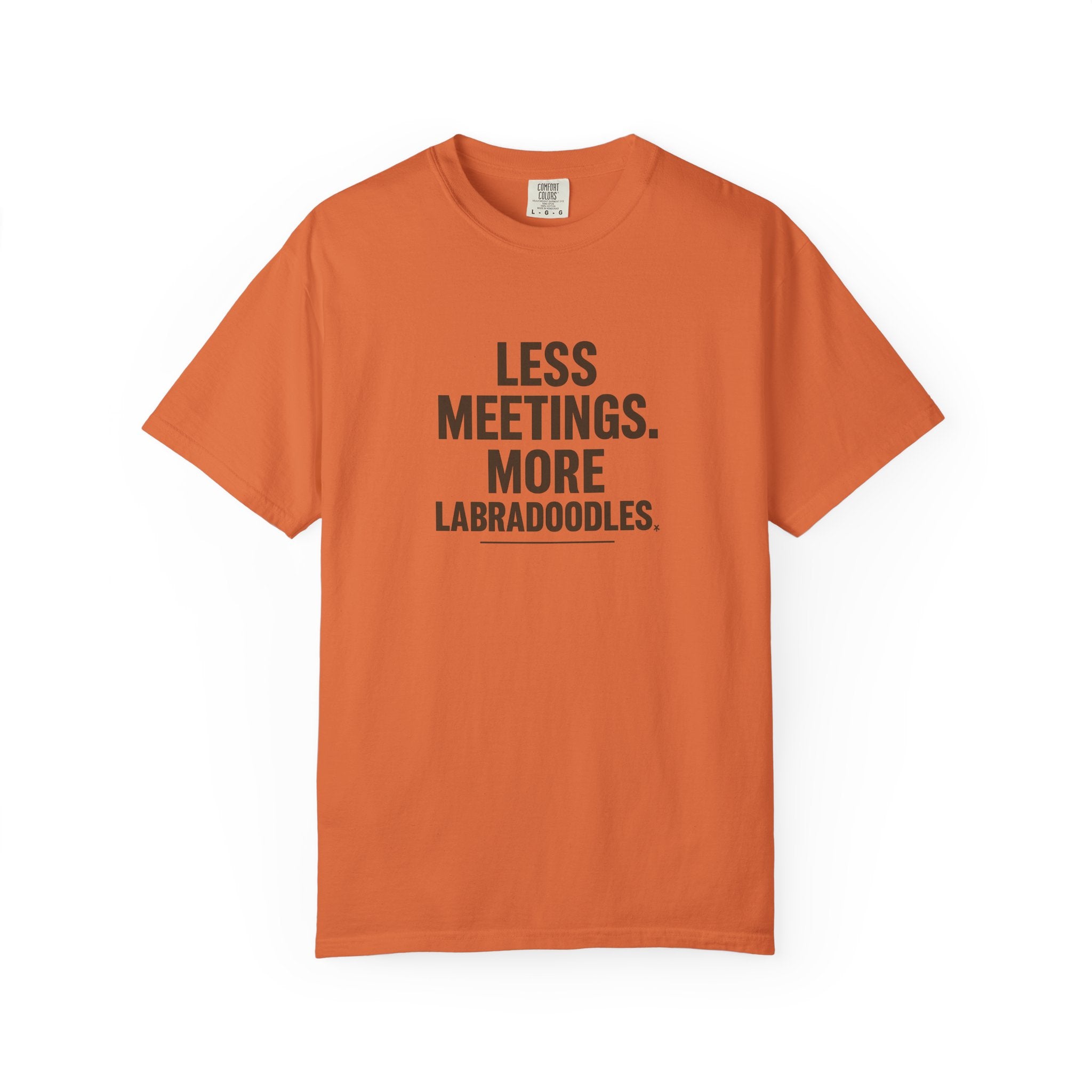 Labradoodle Lovers T-Shirt - Less Meetings More Doodles