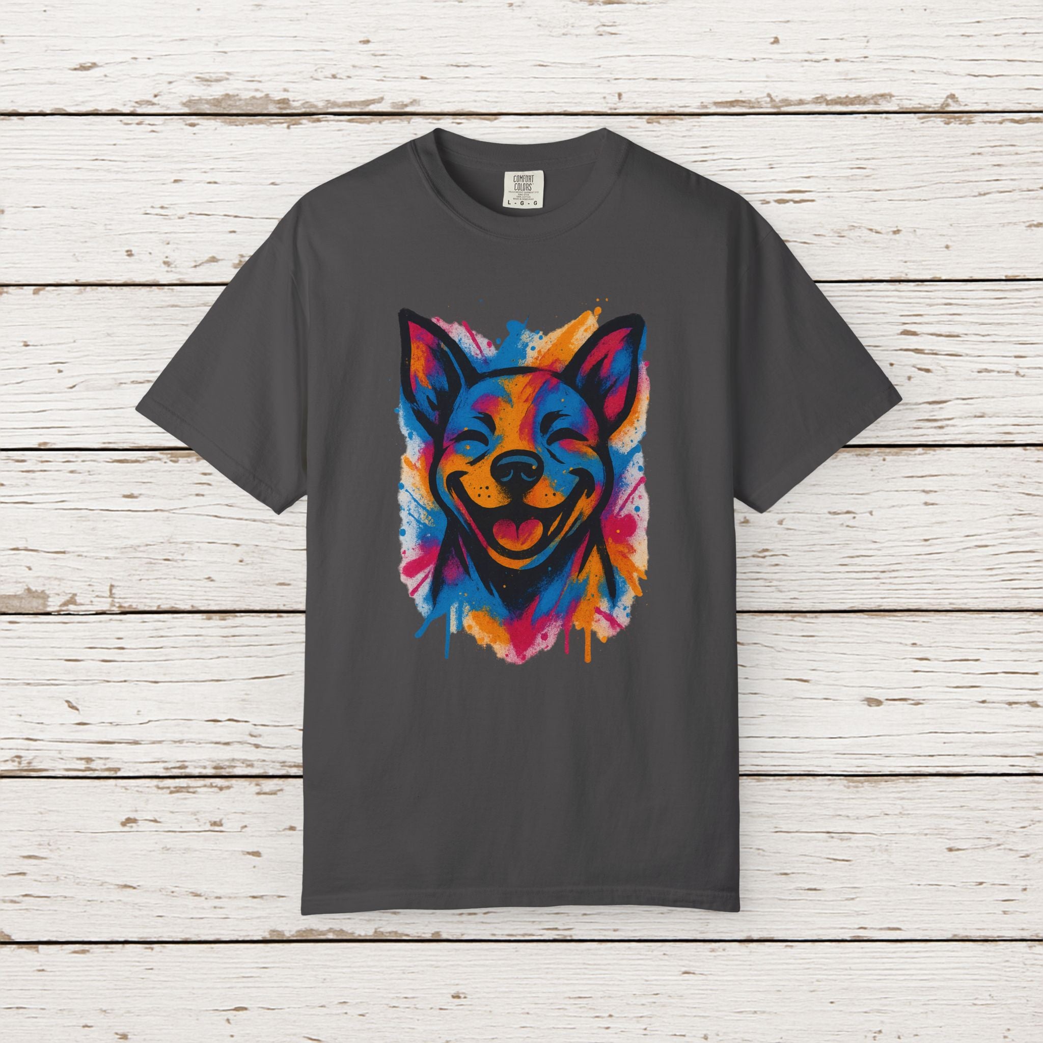 Color Splash Husky T-Shirt — Vibrant Watercolor Dog Tee