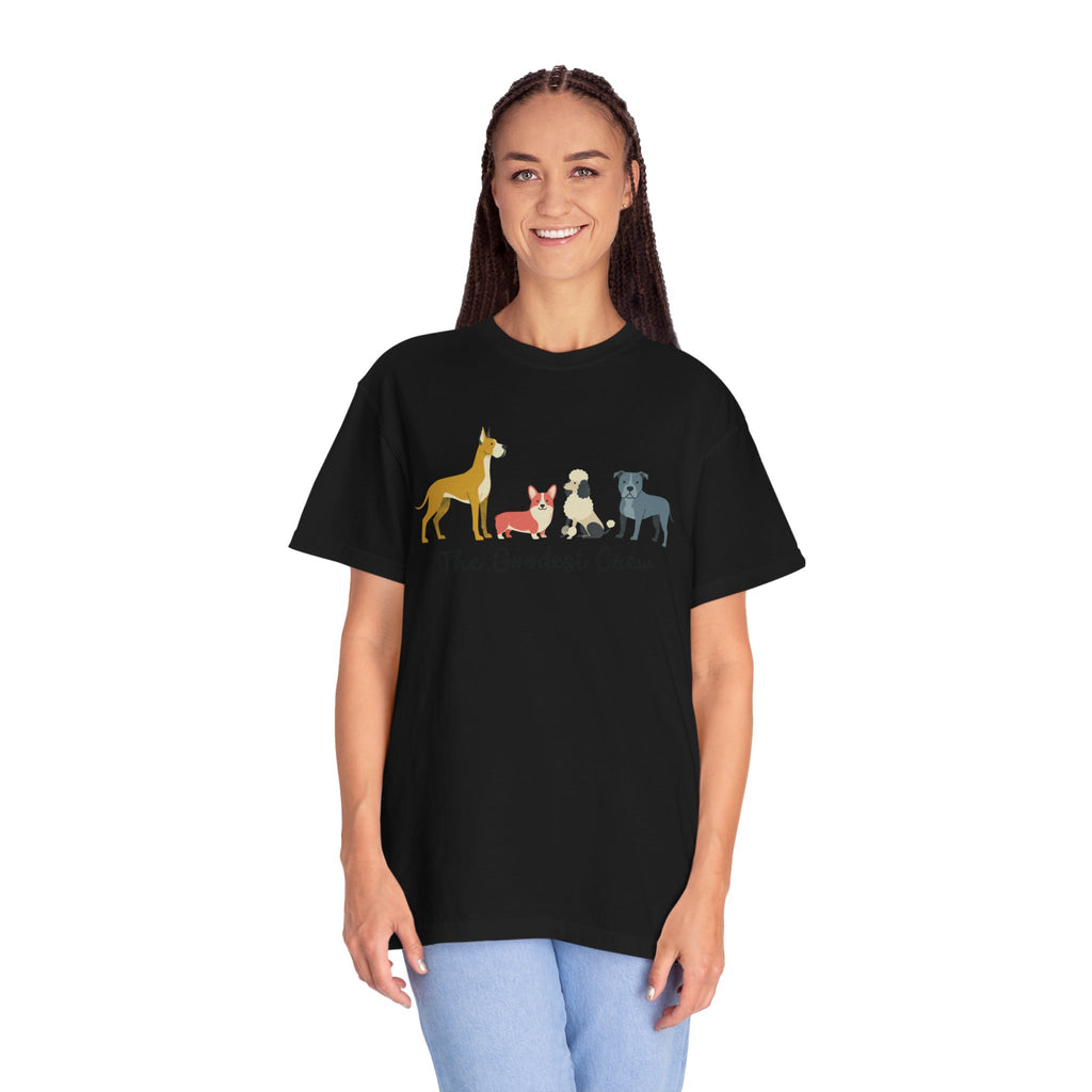 T-Shirt — "The Goodest Crew" Cute Dog Pack Graphic Tee