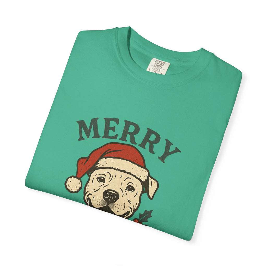 Merry Pitmas T-Shirt for Dog Lovers