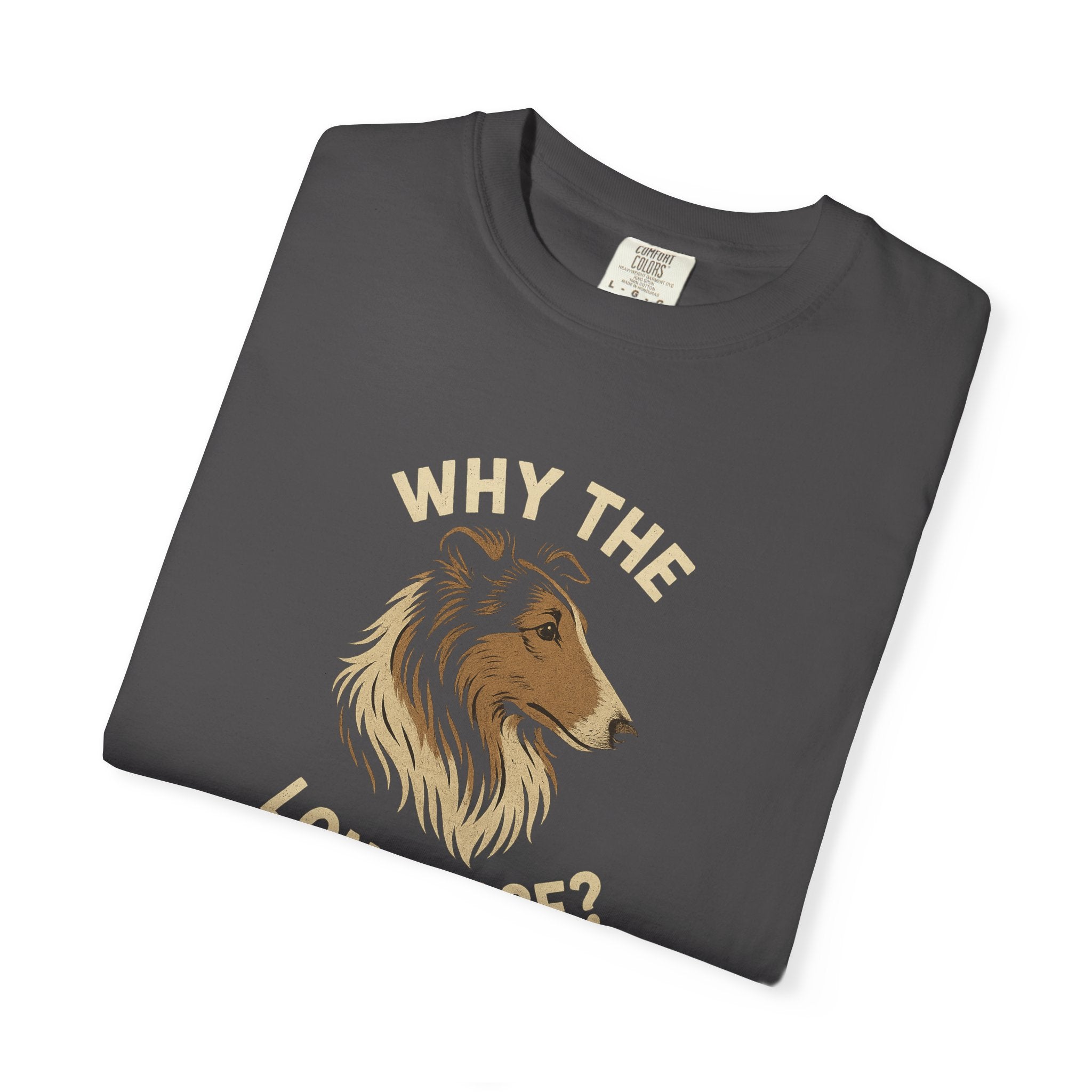 Why the long face? Funny T-shirt.