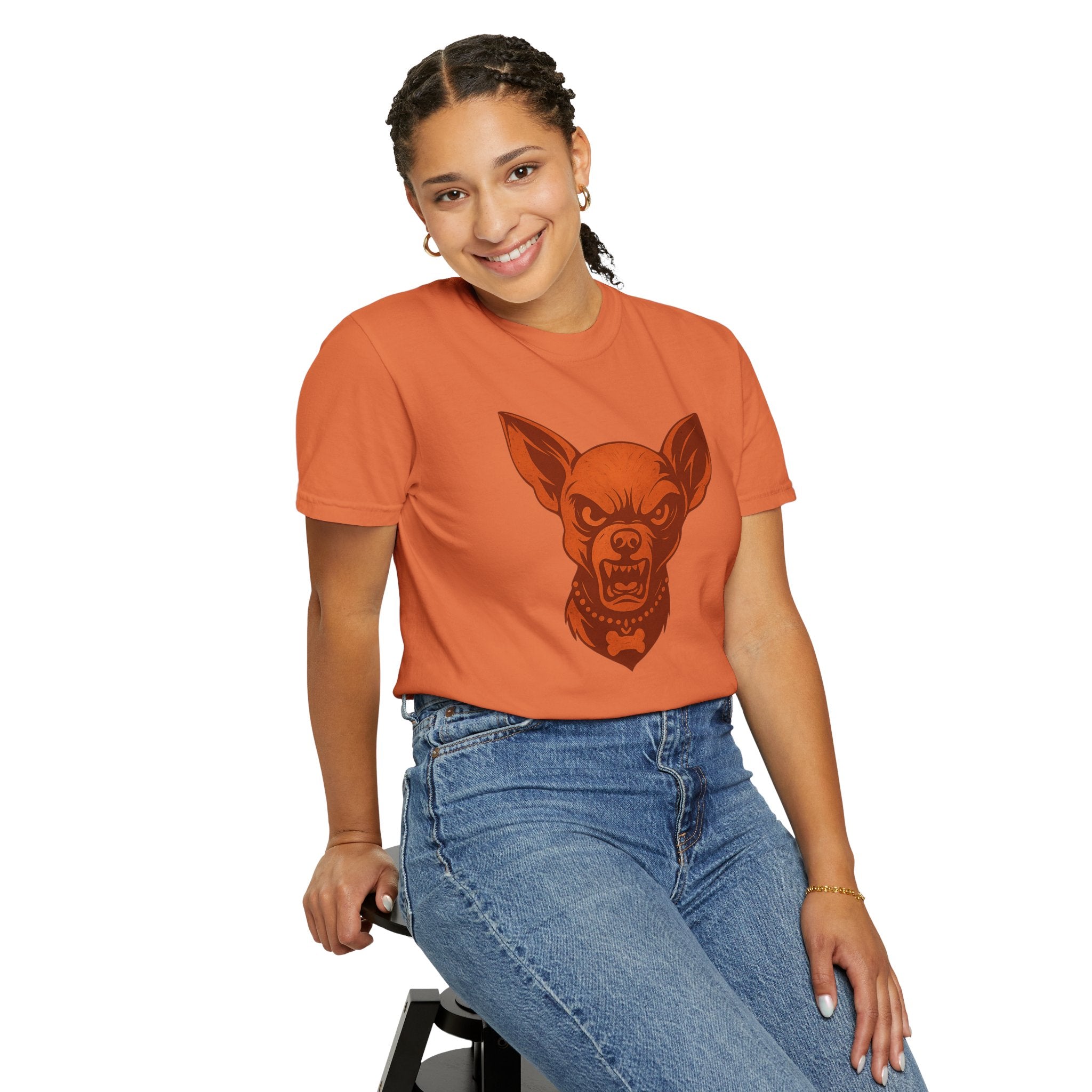 Angry Chihuahua Graphic T‑Shirt — Fierce Dog Head Tee