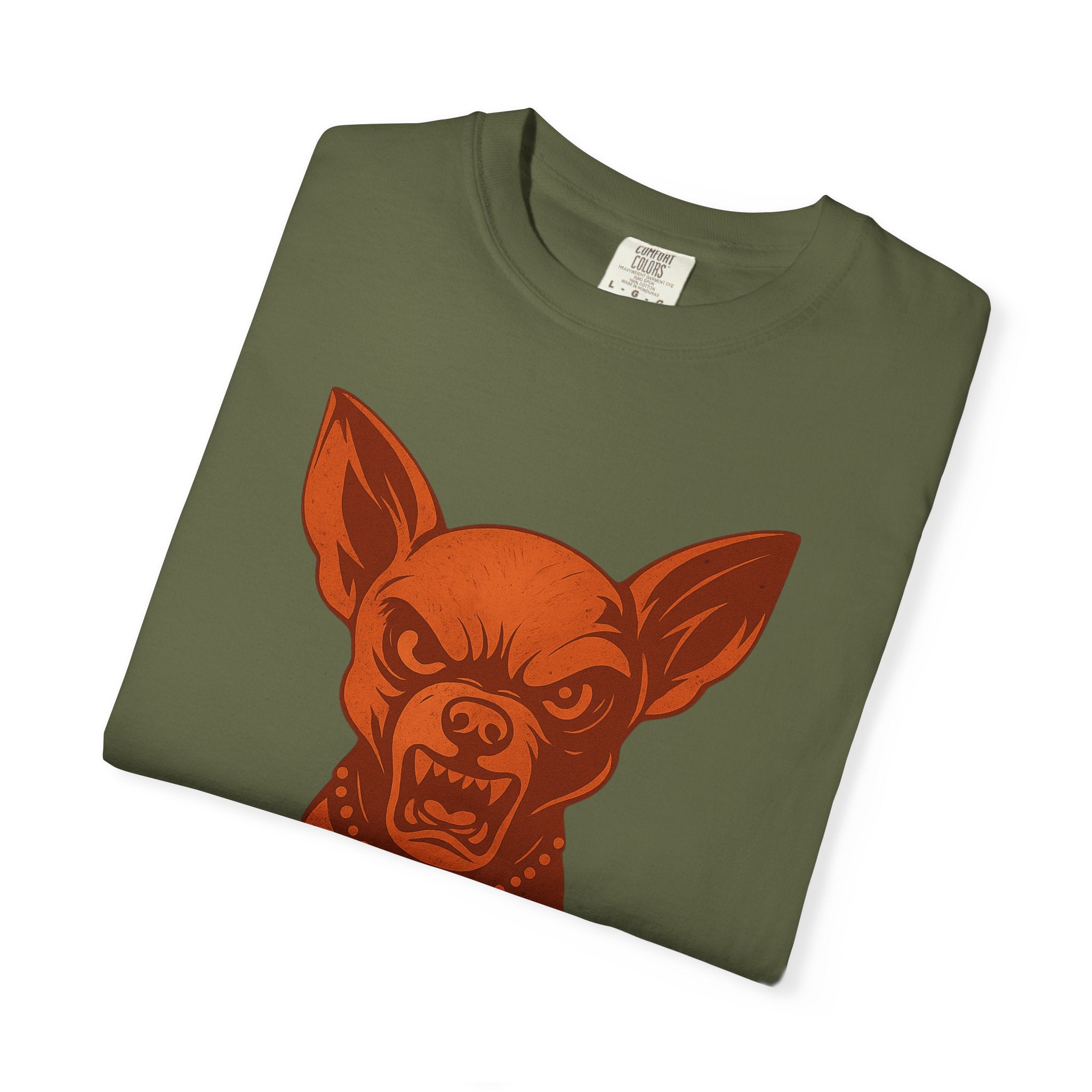 Angry Chihuahua Graphic T‑Shirt — Fierce Dog Head Tee