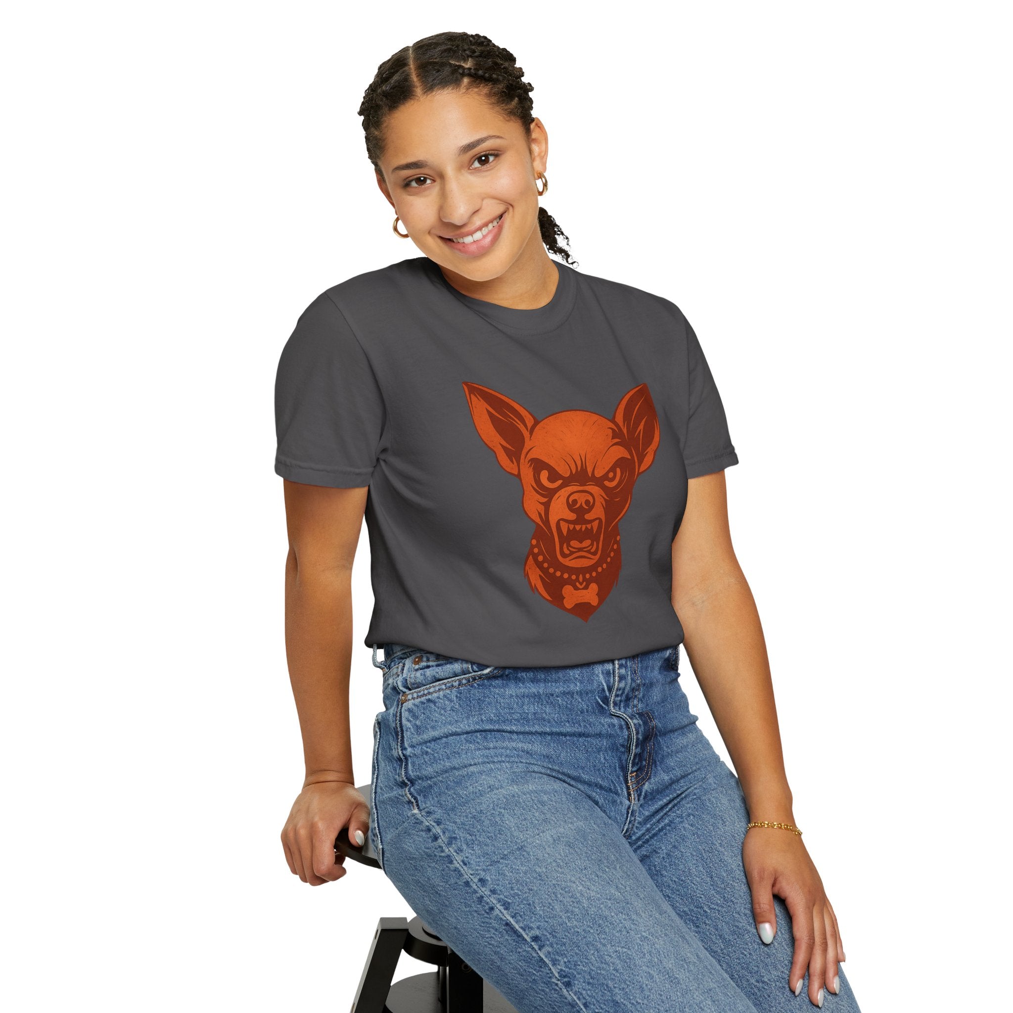 Angry Chihuahua Graphic T‑Shirt — Fierce Dog Head Tee