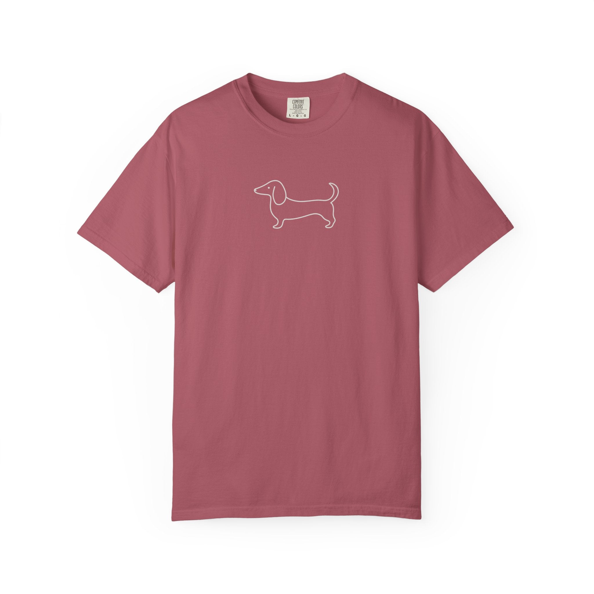 Dachshund Outline Tee — Minimal Dog Lover T-Shirt