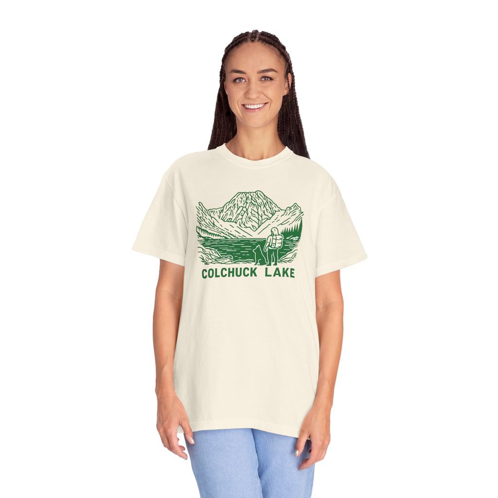 Colchuck Lake Hiking T-Shirt — Mountain Camping Graphic Tee