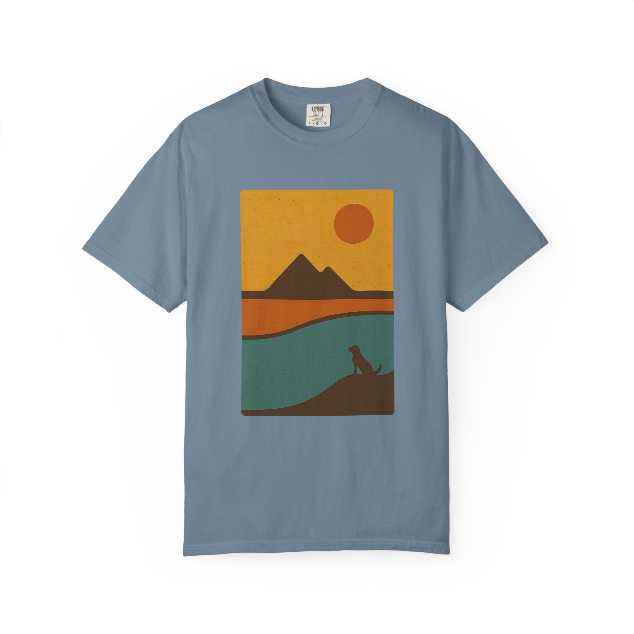Sunset Landscape Dog T-Shirt