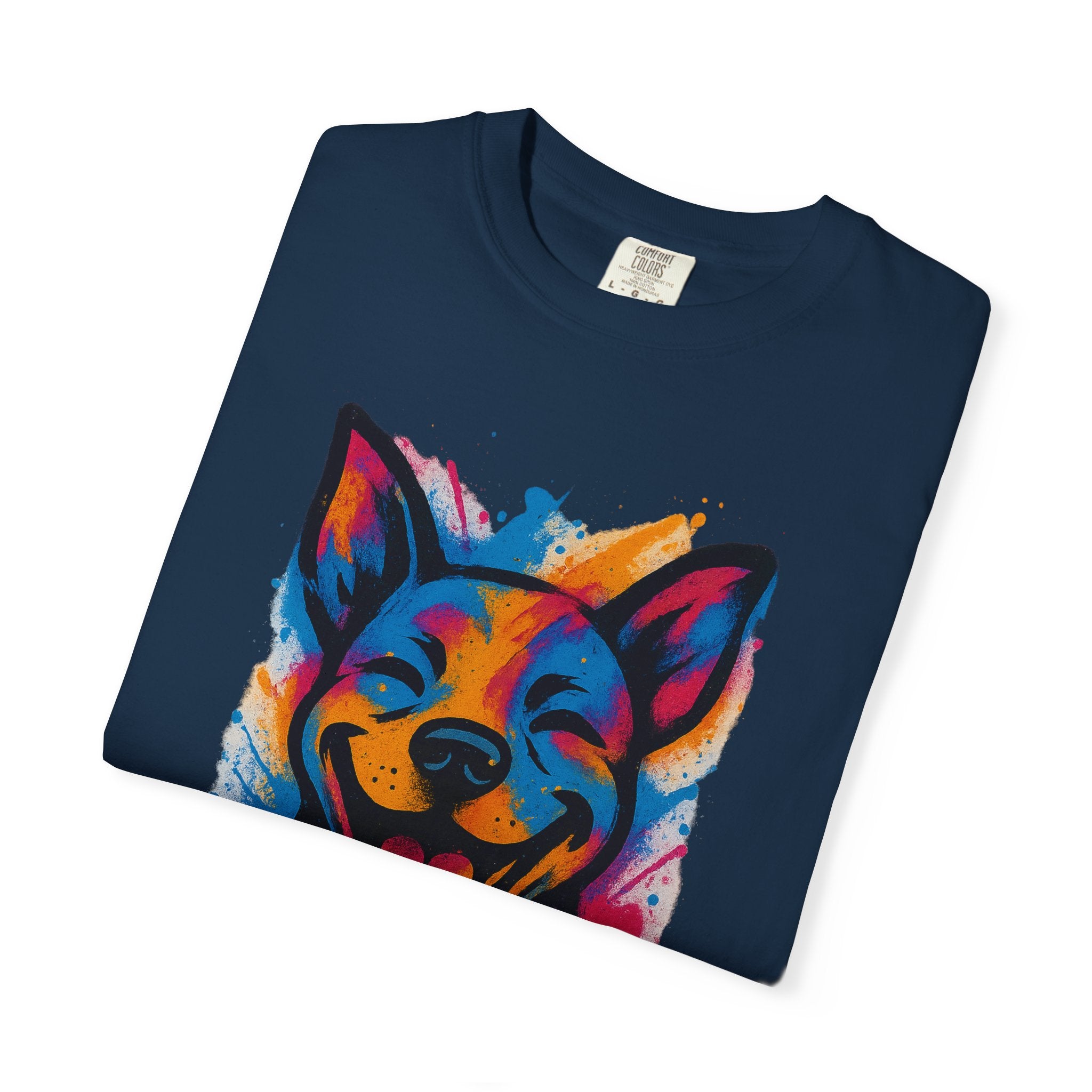 Color Splash Husky T-Shirt — Vibrant Watercolor Dog Tee