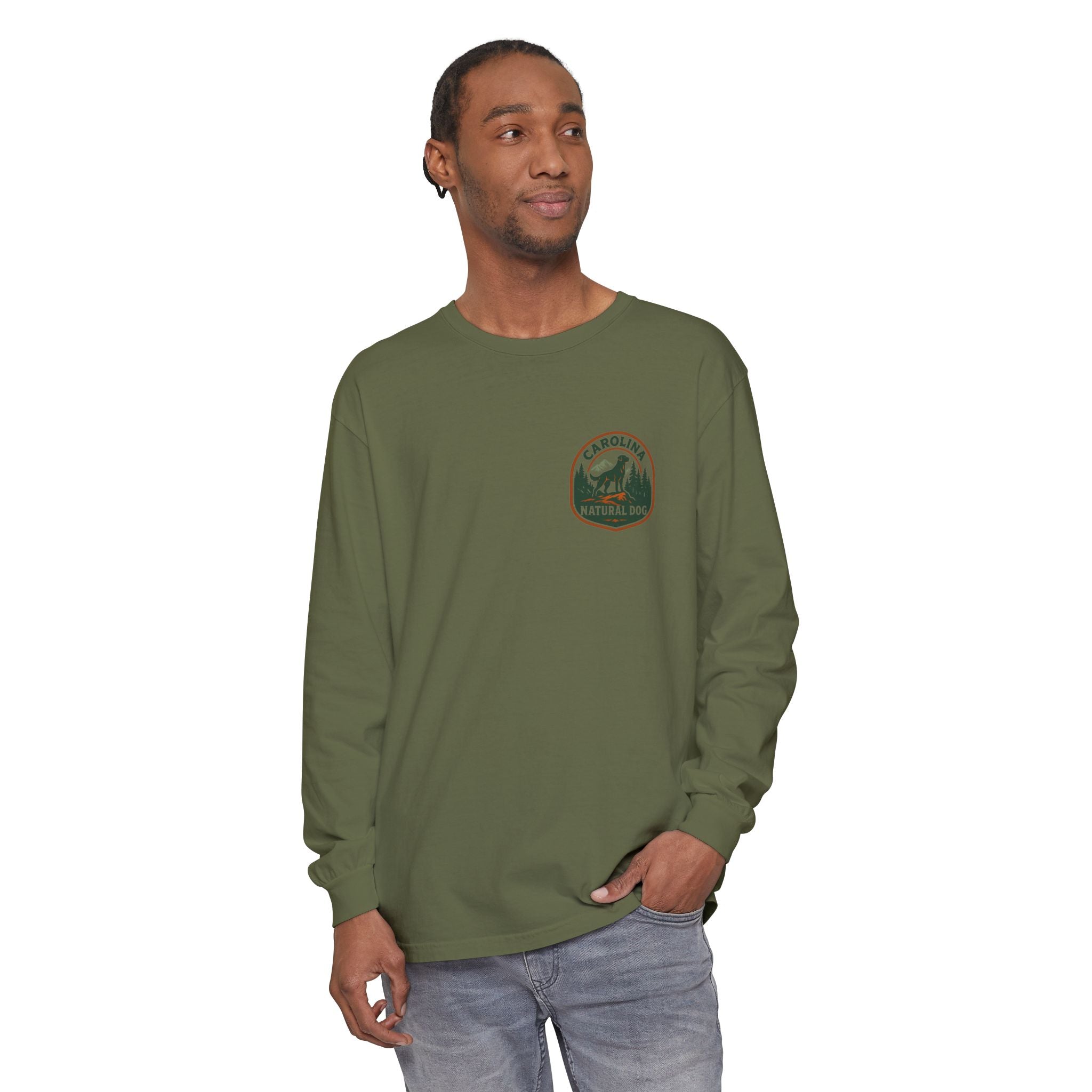 Carolina Natural Dog Long Sleeve Tee — Outdoor Dog Lover Shirt