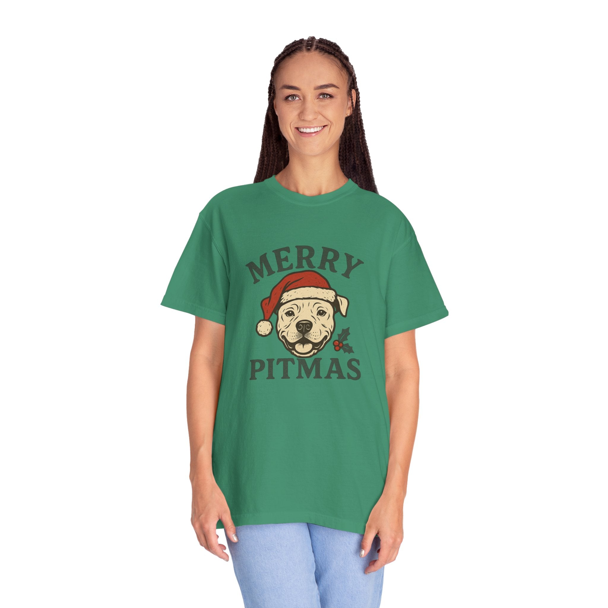 Merry Pitmas T-Shirt for Dog Lovers