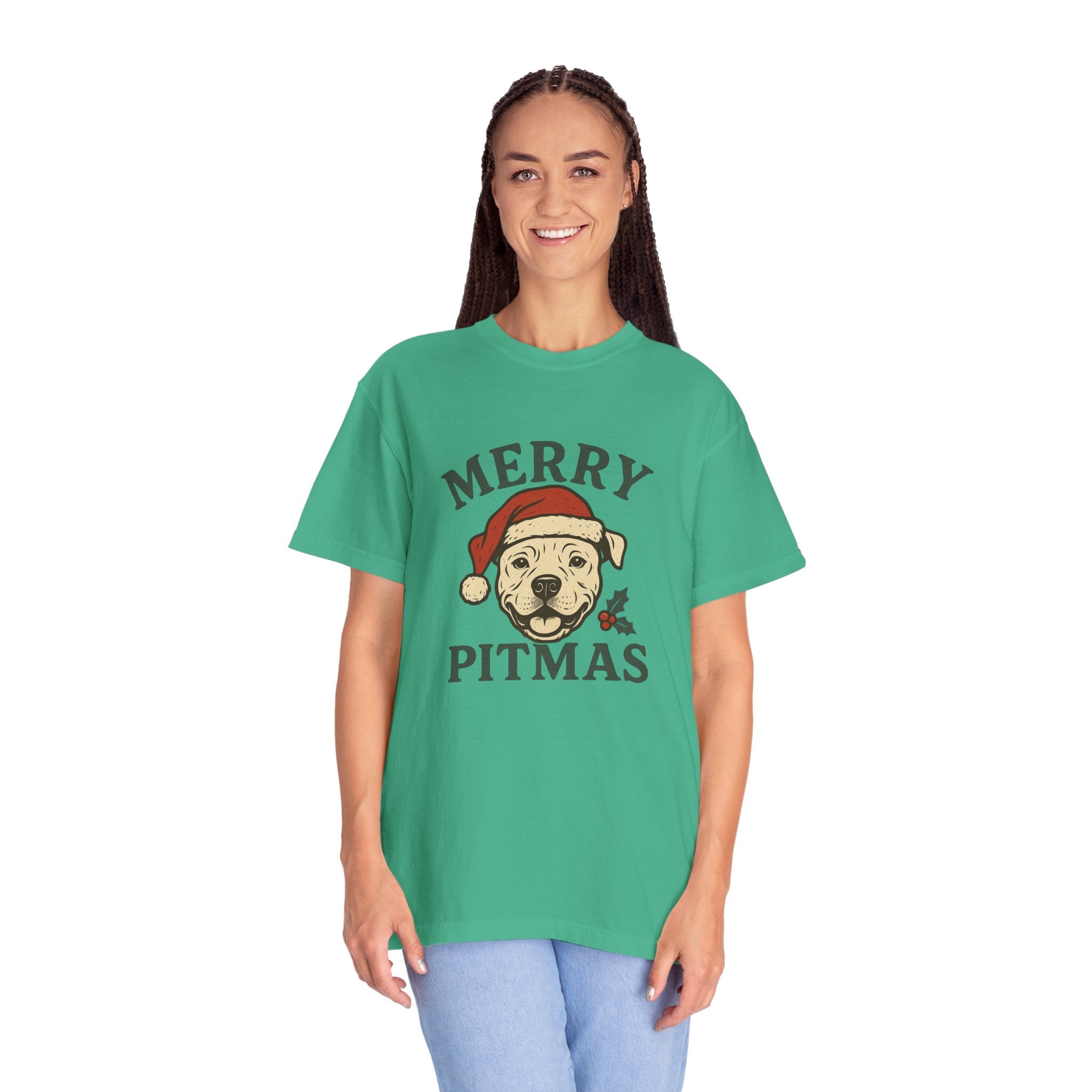 Merry Pitmas T-Shirt for Dog Lovers