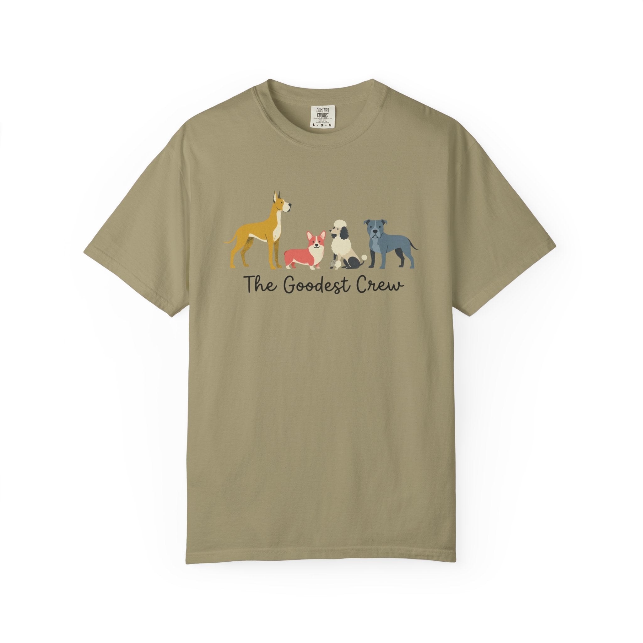 T-Shirt — "The Goodest Crew" Cute Dog Pack Graphic Tee