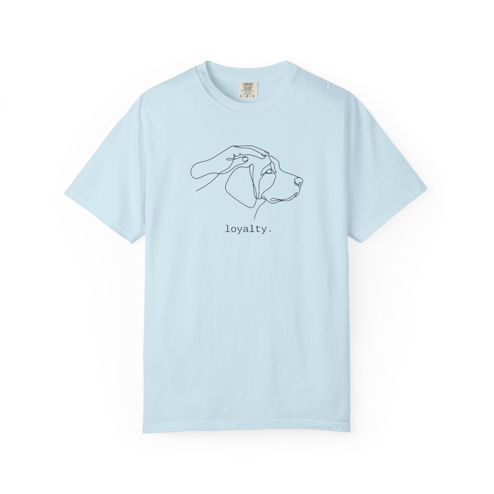 Loyalty Dog Line Art T-Shirt