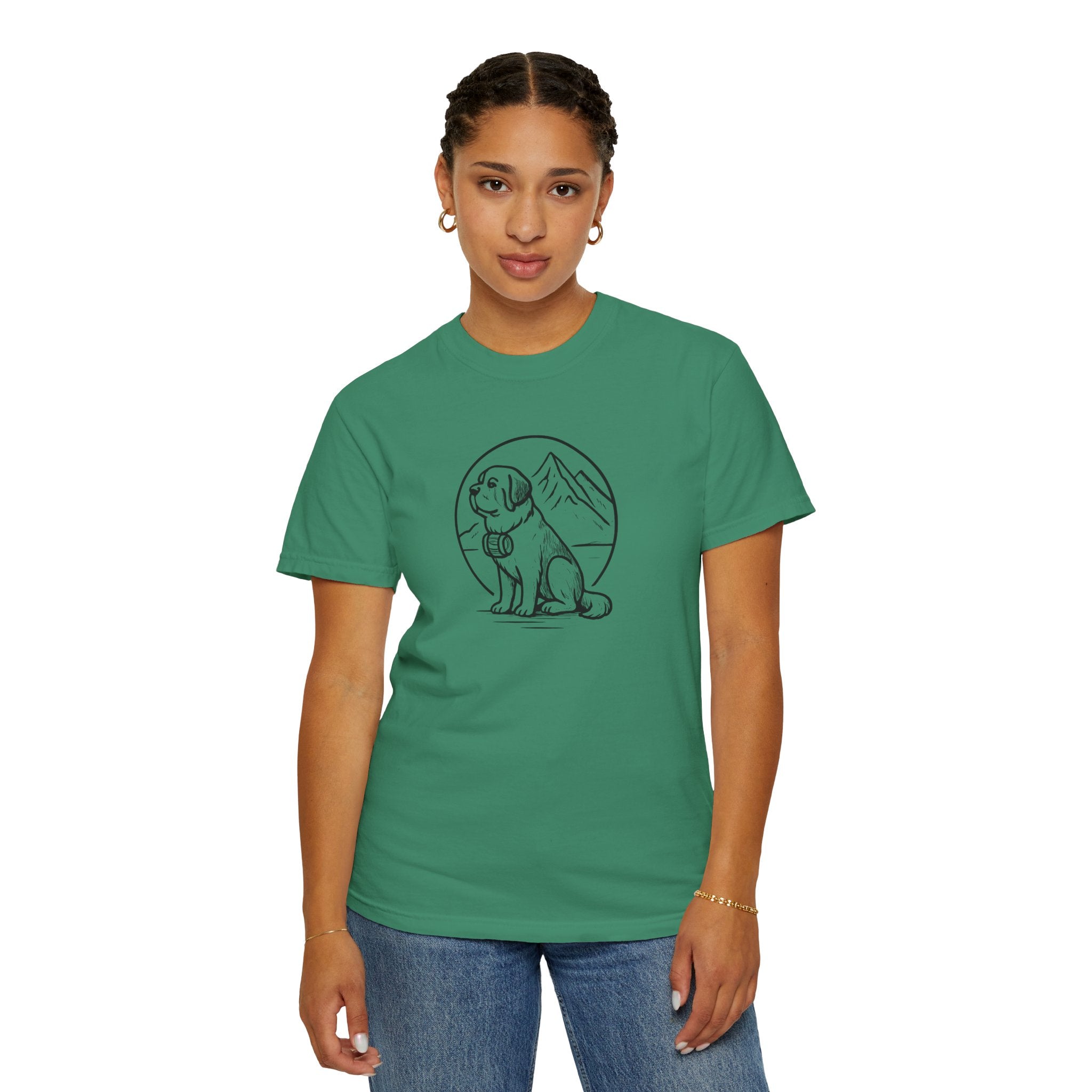 Dog Lover's Unisex Garment-Dyed T-Shirt - Casual Wear for Pet Enthusiasts