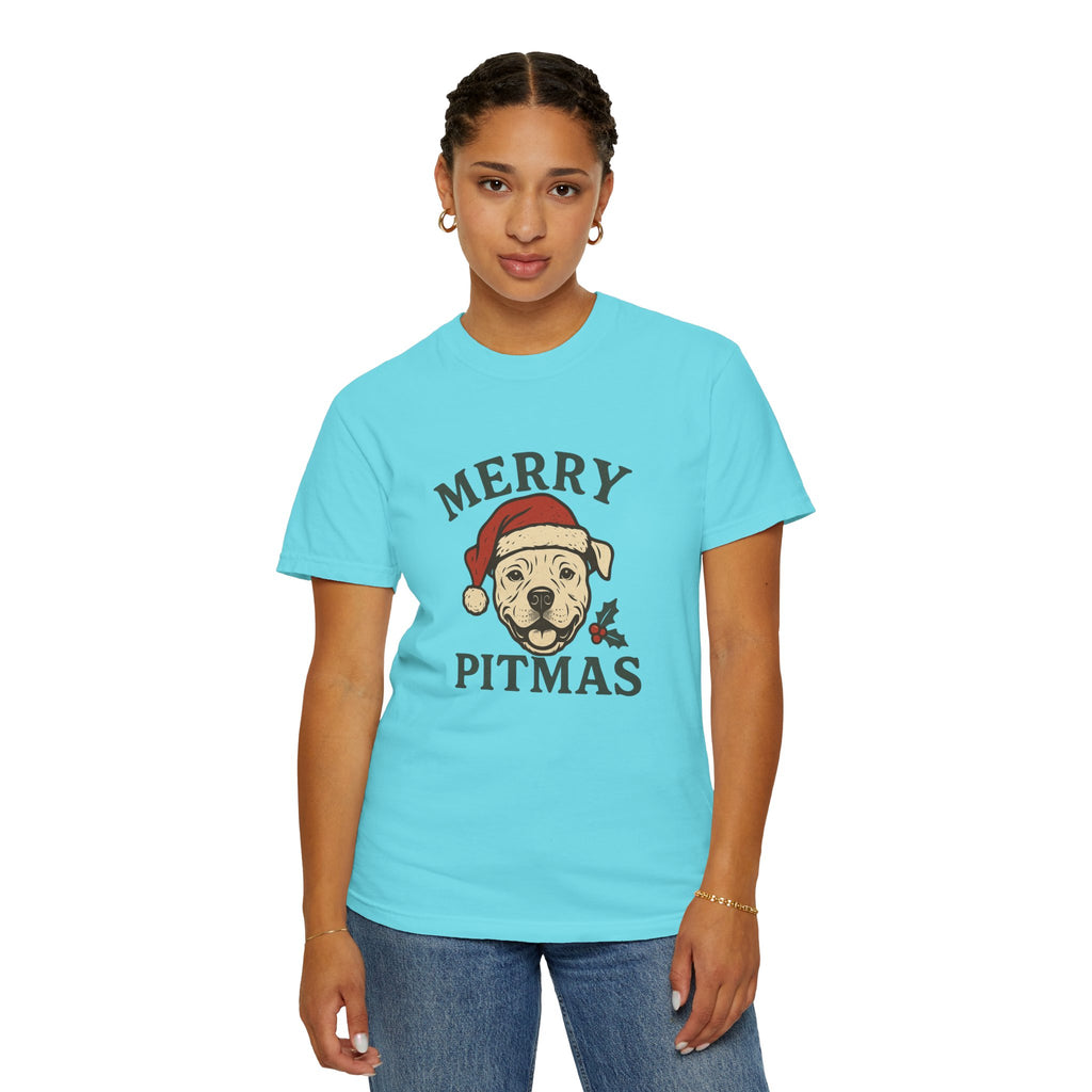 Merry Pitmas T-Shirt for Dog Lovers