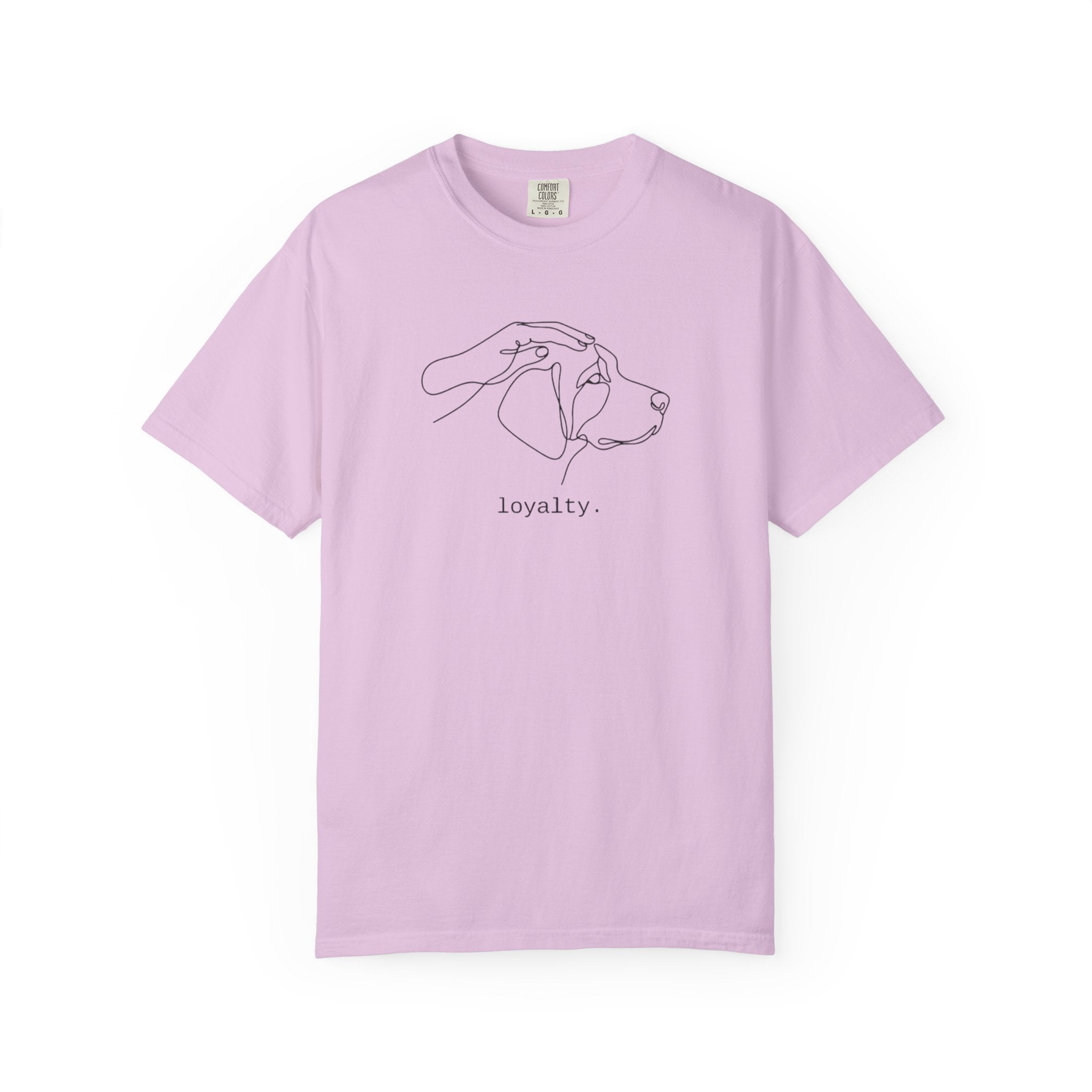 Loyalty Dog Line Art T-Shirt