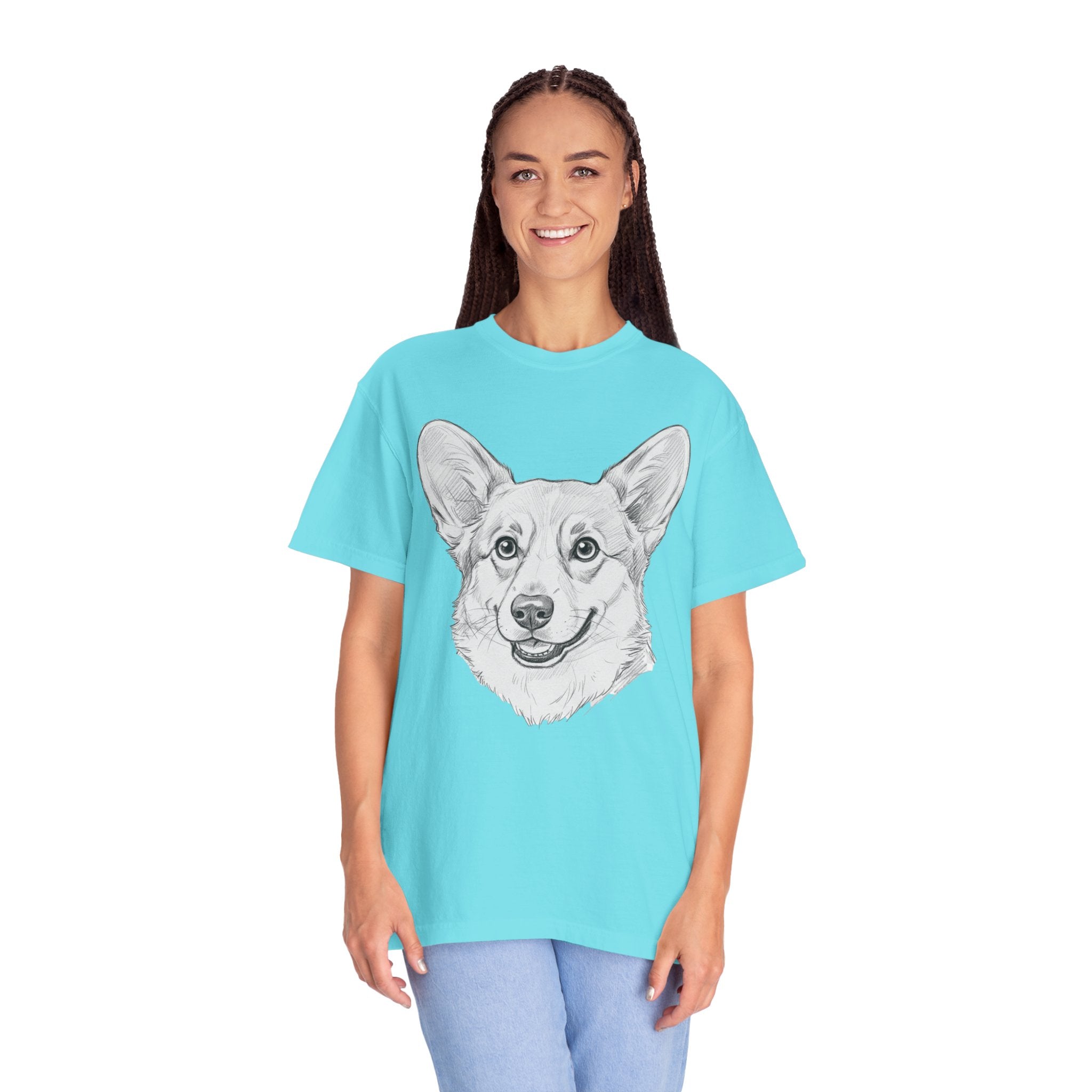 Corgi Lover T-Shirt, Unisex Dog Tee, Short Sleeve Funny Shirt, Pet Lover Gift, Cute Corgi Fashion