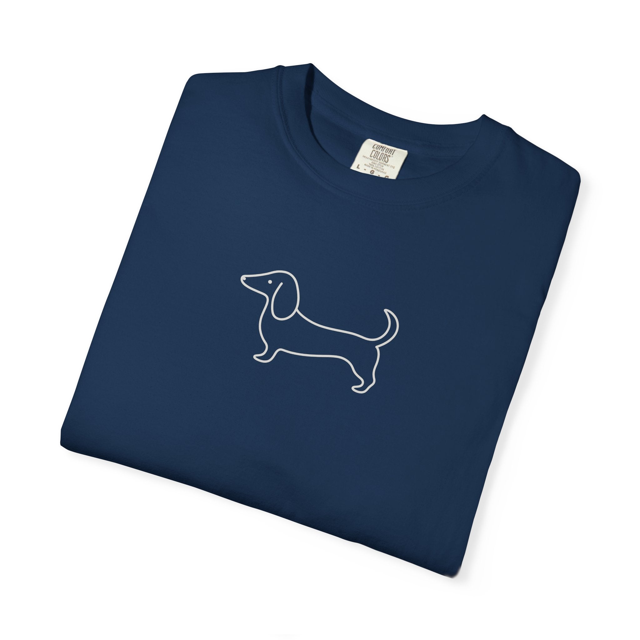 Dachshund Outline Tee — Minimal Dog Lover T-Shirt