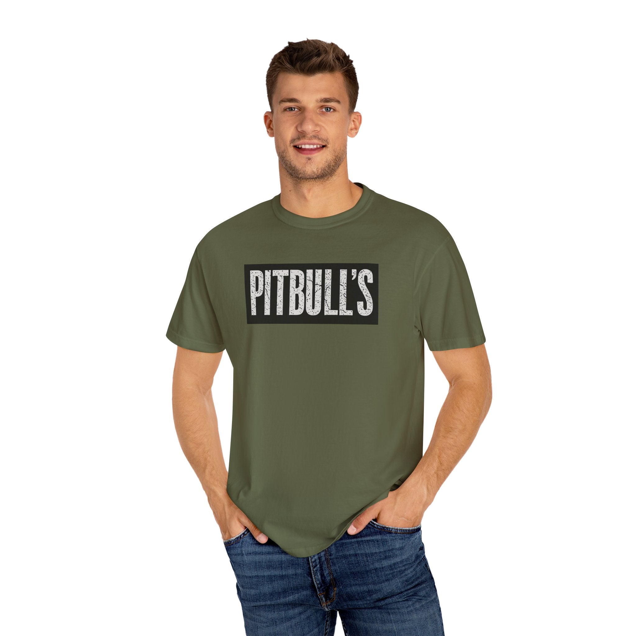 Pitbull's Logo Graphic T-Shirt — Vintage Box Logo Tee for Dog Lovers