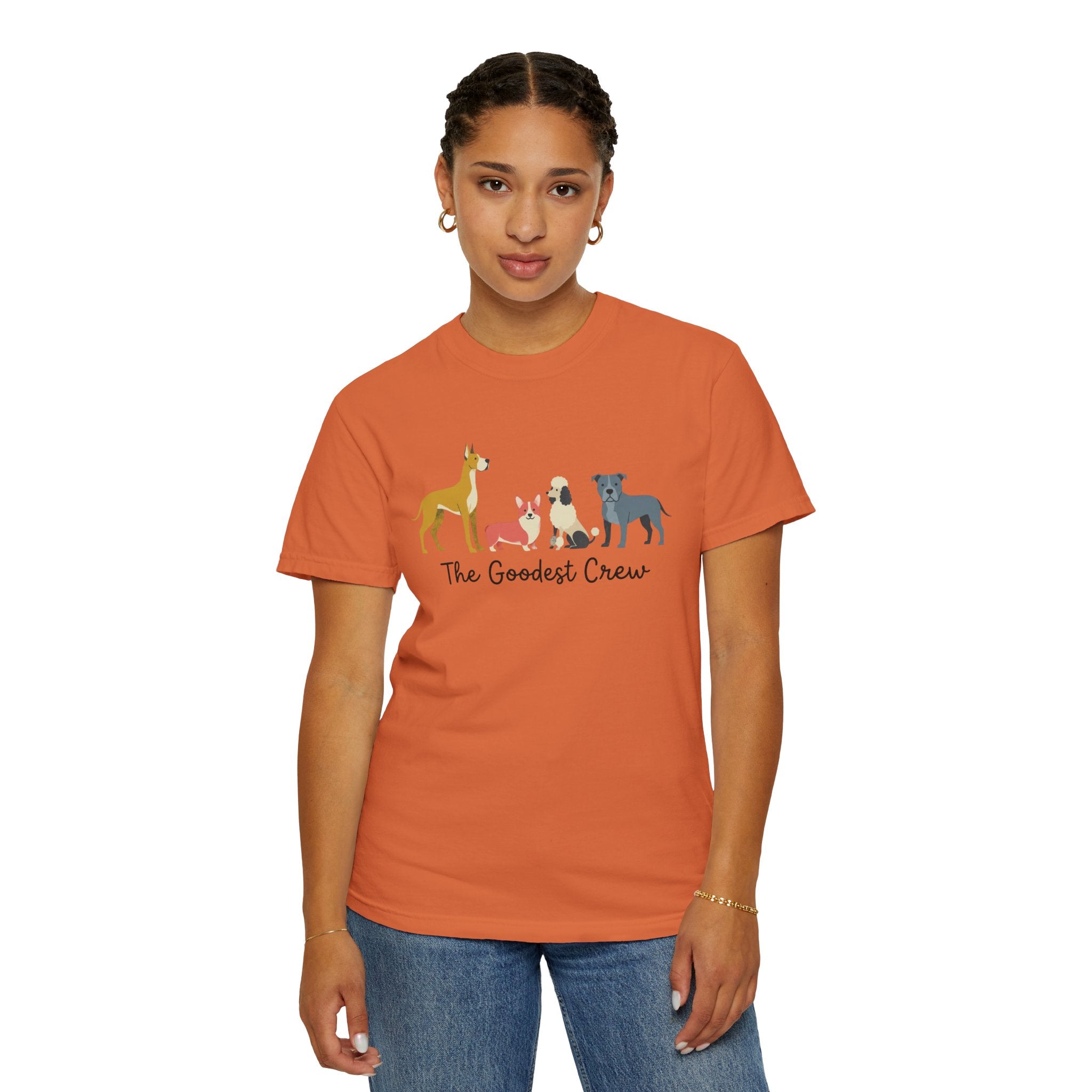 T-Shirt — "The Goodest Crew" Cute Dog Pack Graphic Tee