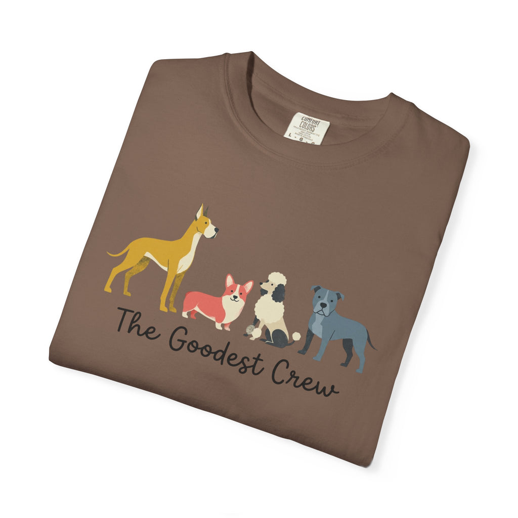 T-Shirt — "The Goodest Crew" Cute Dog Pack Graphic Tee