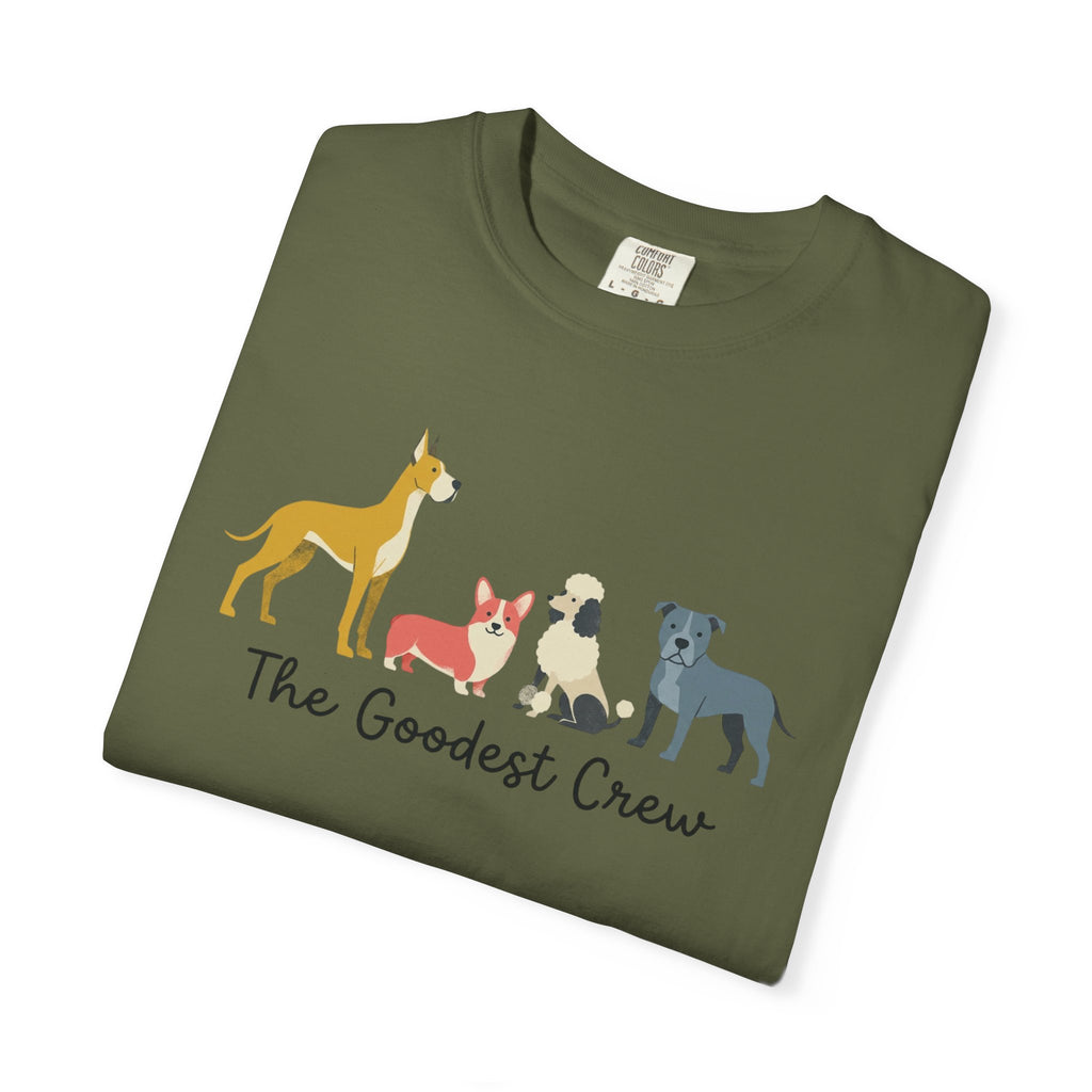 T-Shirt — "The Goodest Crew" Cute Dog Pack Graphic Tee