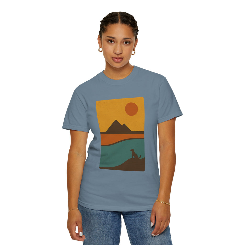 Sunset Landscape Dog T-Shirt