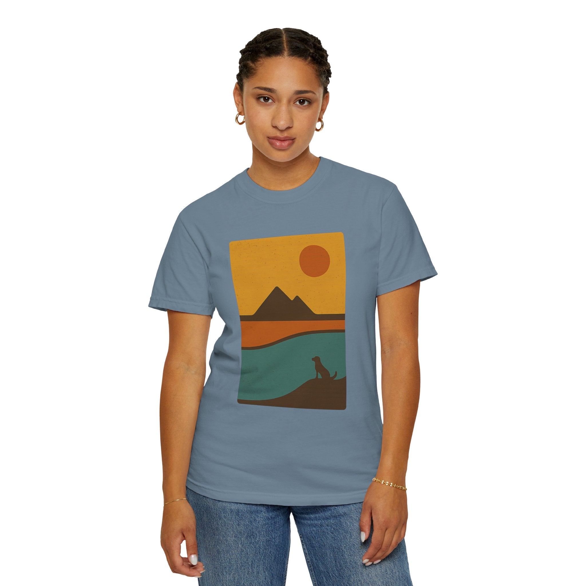 Sunset Landscape Dog T-Shirt