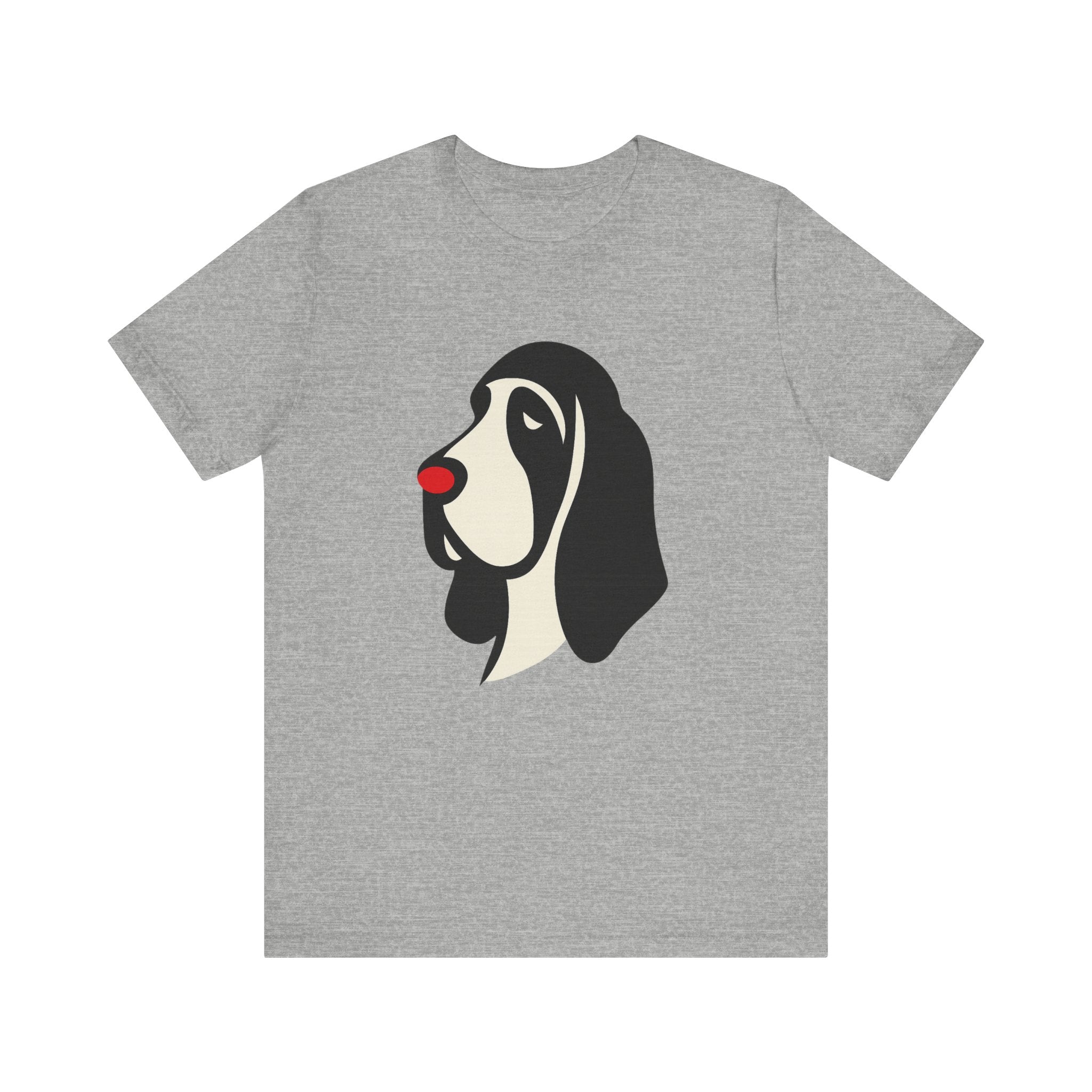 Playful Dog Portrait Tee, Dog Lover Gift, Pet Themed Shirt, Fun Graphic Tee, Animal Lovers Apparel