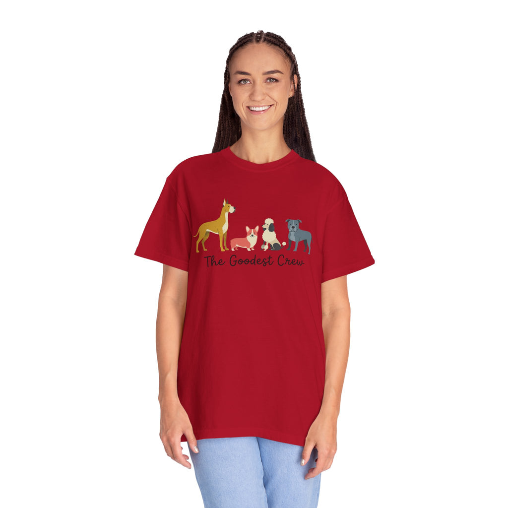 T-Shirt — "The Goodest Crew" Cute Dog Pack Graphic Tee