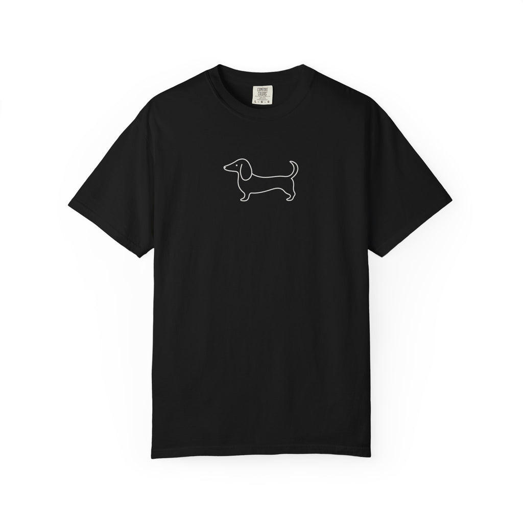 Dachshund Outline Tee — Minimal Dog Lover T-Shirt
