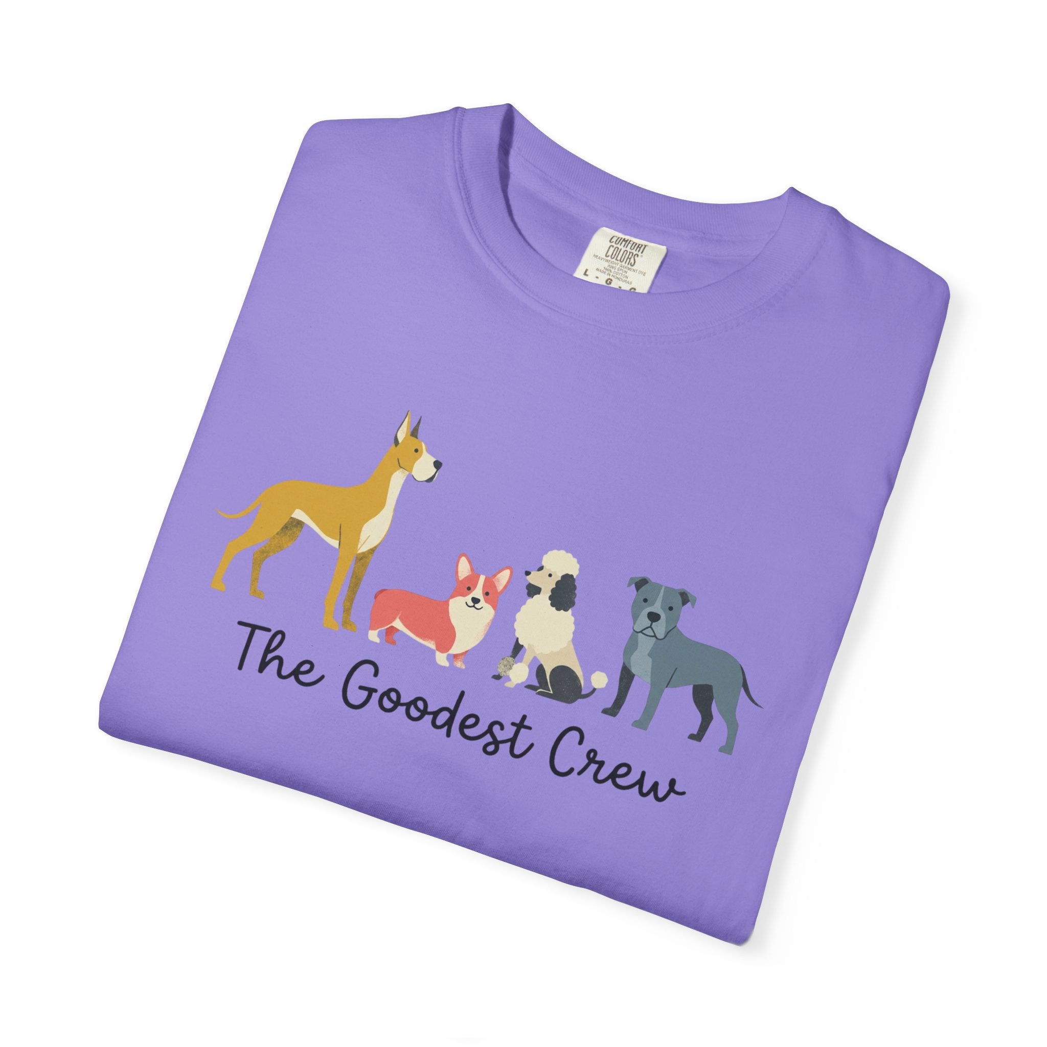 T-Shirt — "The Goodest Crew" Cute Dog Pack Graphic Tee