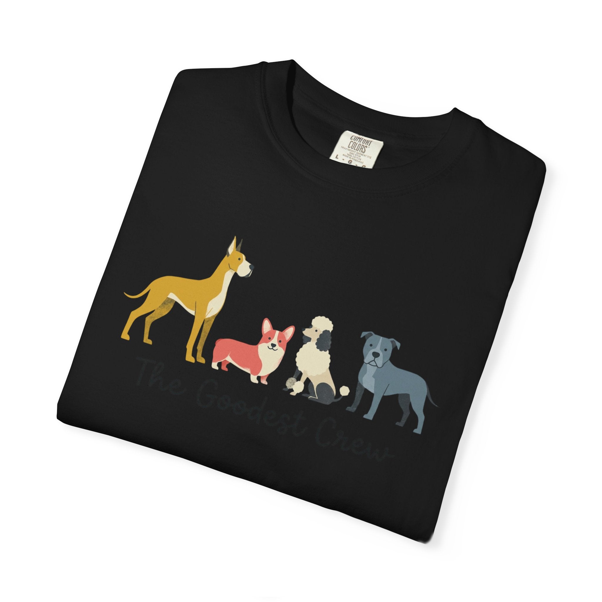 T-Shirt — "The Goodest Crew" Cute Dog Pack Graphic Tee
