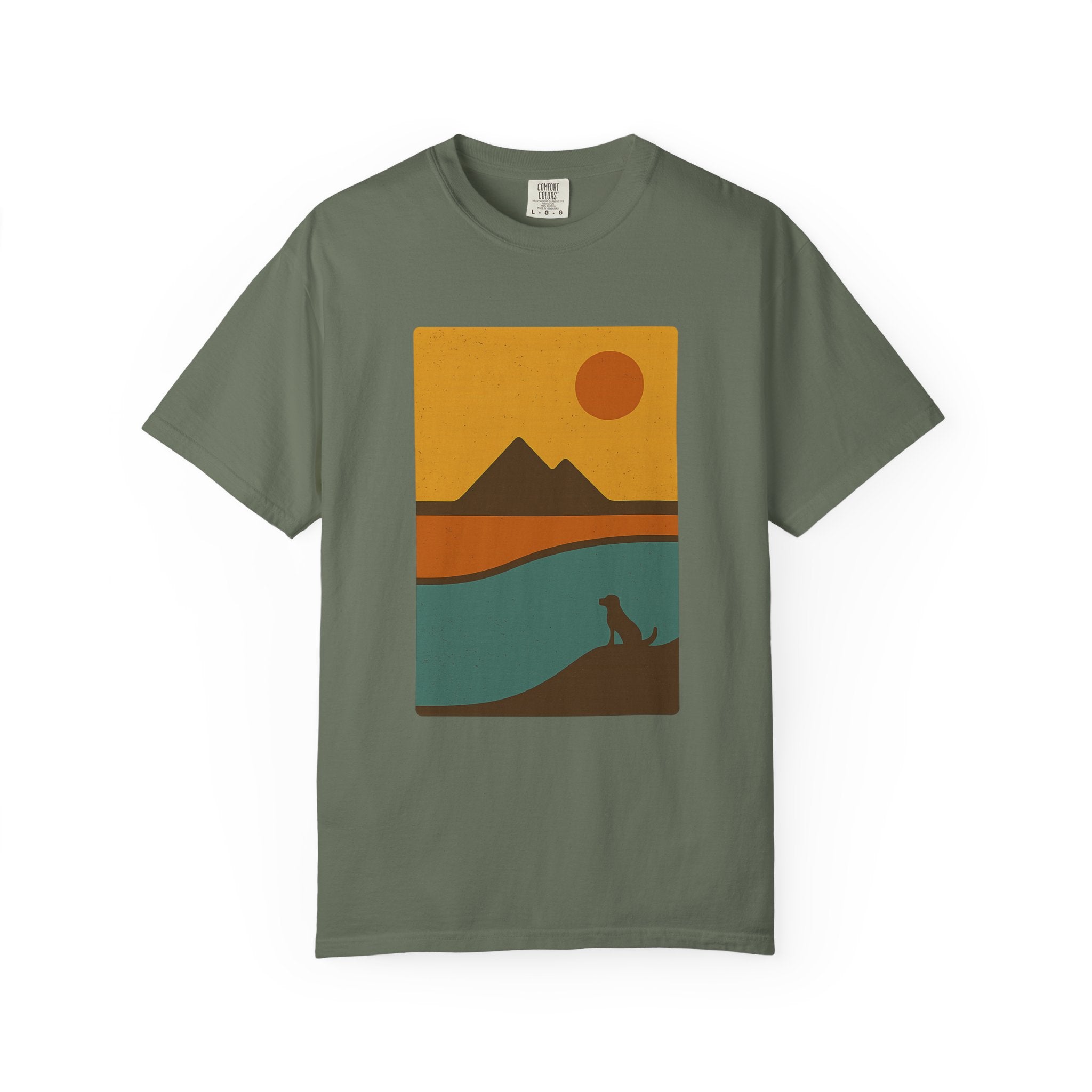 Sunset Landscape Dog T-Shirt