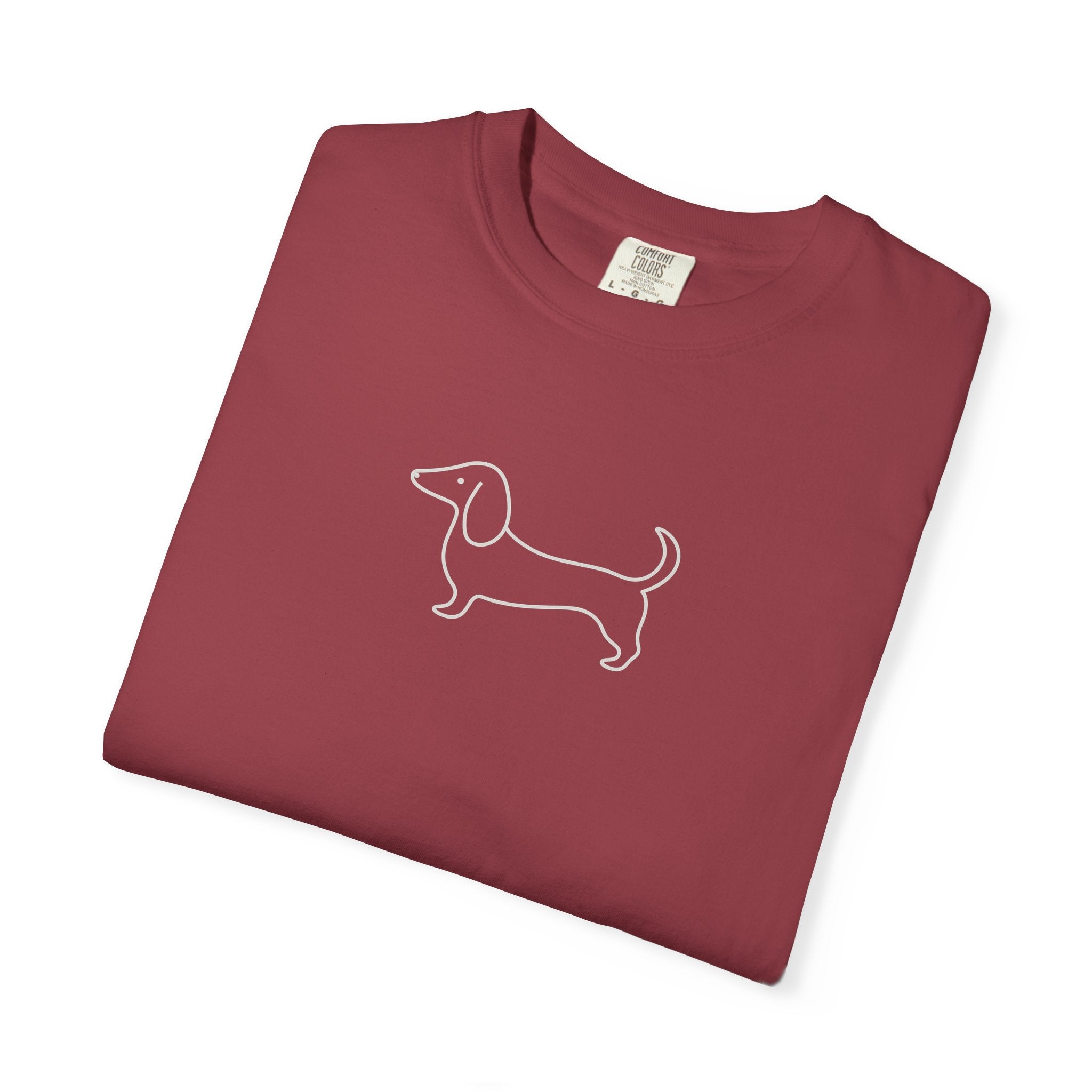 Dachshund Outline Tee — Minimal Dog Lover T-Shirt