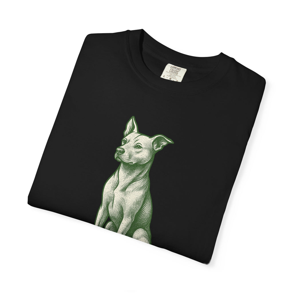 Dog Rescue T-shirt - Detailed Stoic Zen Illustration