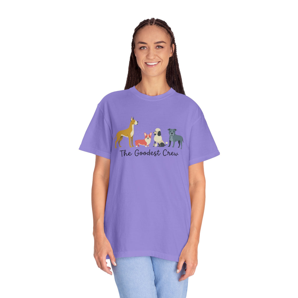 T-Shirt — "The Goodest Crew" Cute Dog Pack Graphic Tee