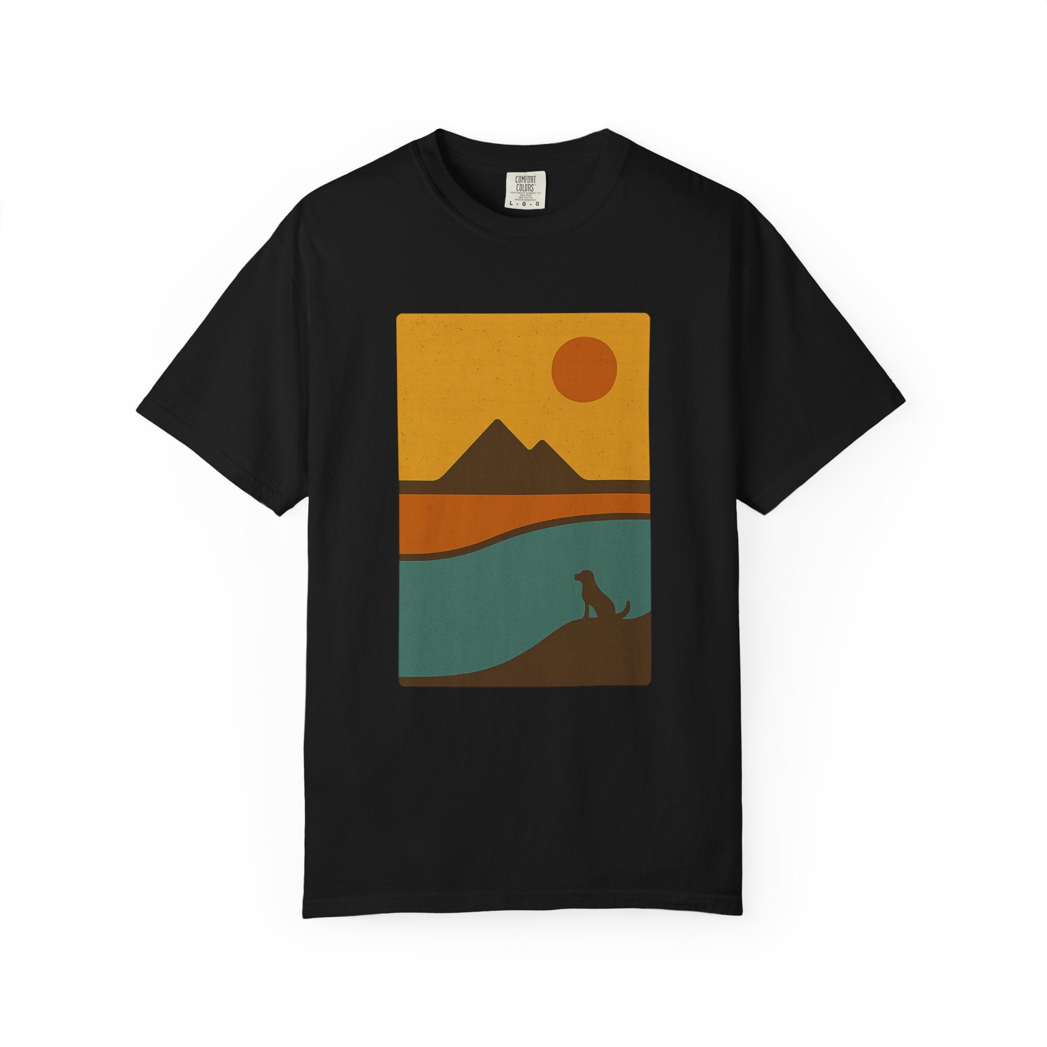 Sunset Landscape Dog T-Shirt