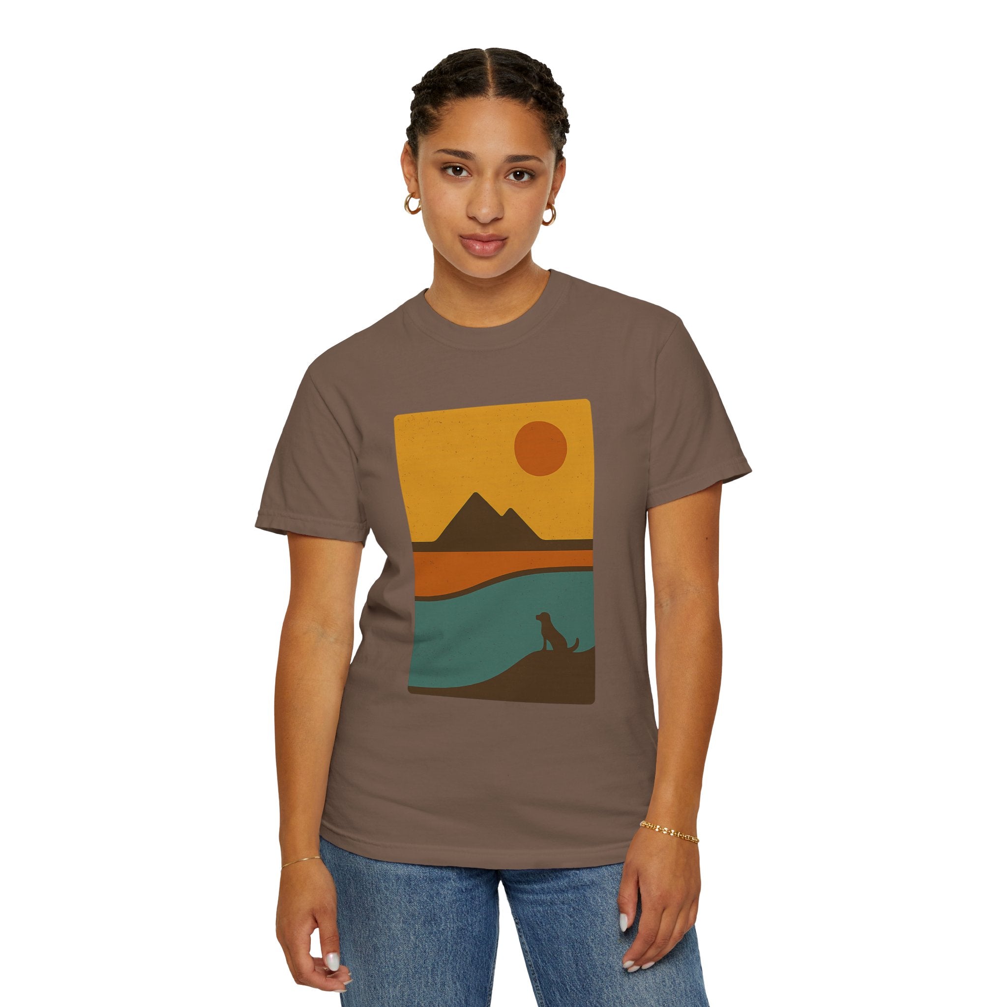 Sunset Landscape Dog T-Shirt