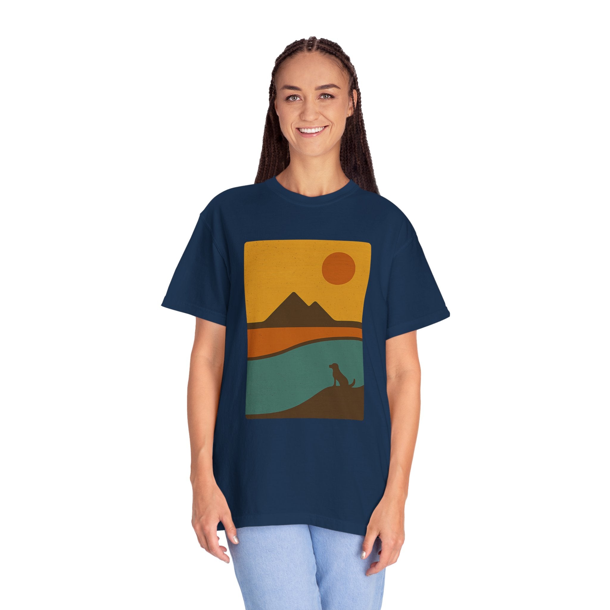 Sunset Landscape Dog T-Shirt