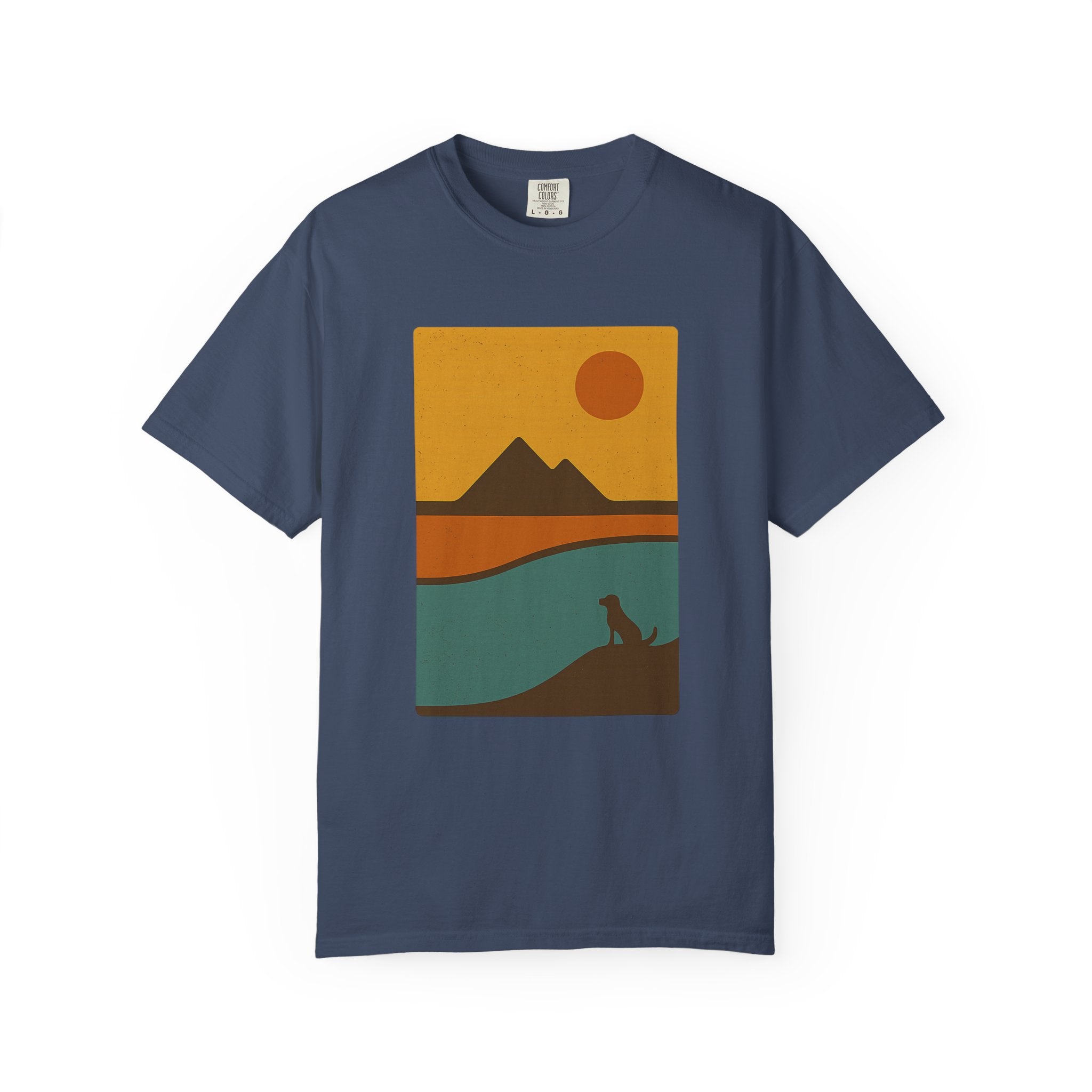 Sunset Landscape Dog T-Shirt