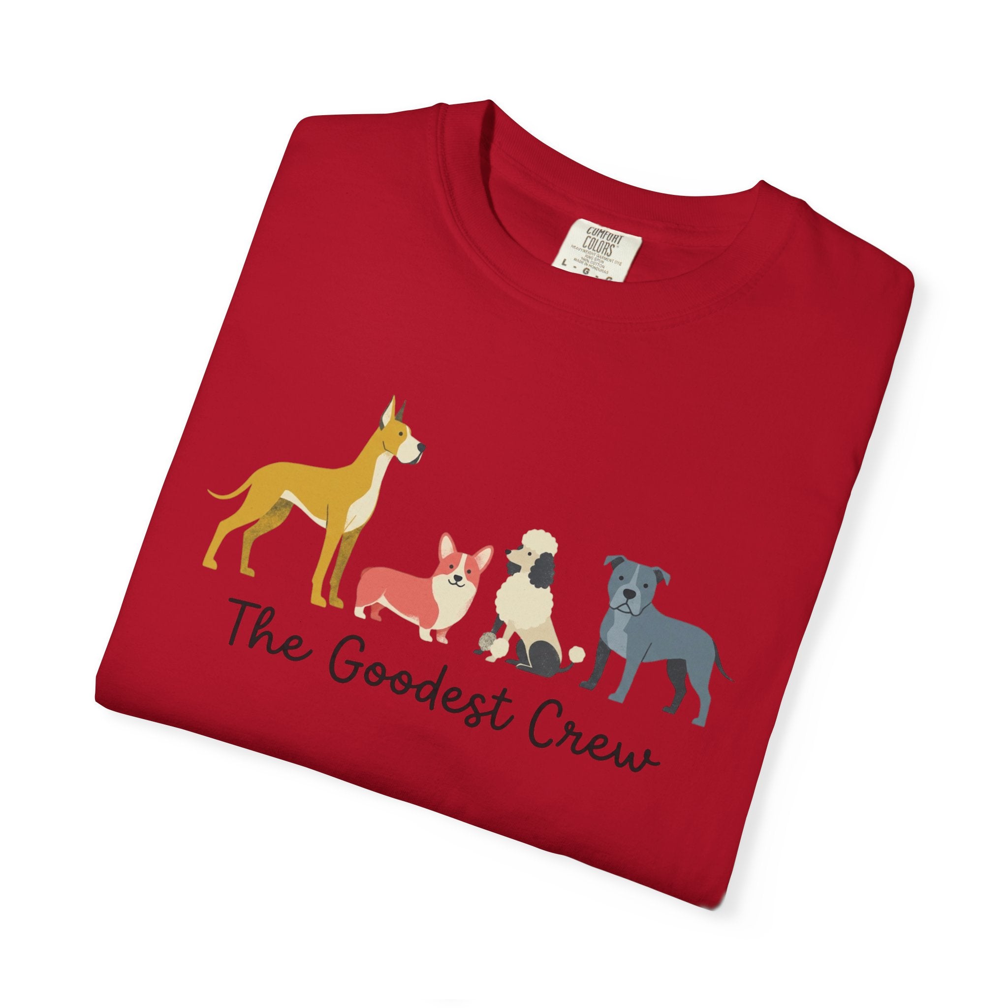 T-Shirt — "The Goodest Crew" Cute Dog Pack Graphic Tee