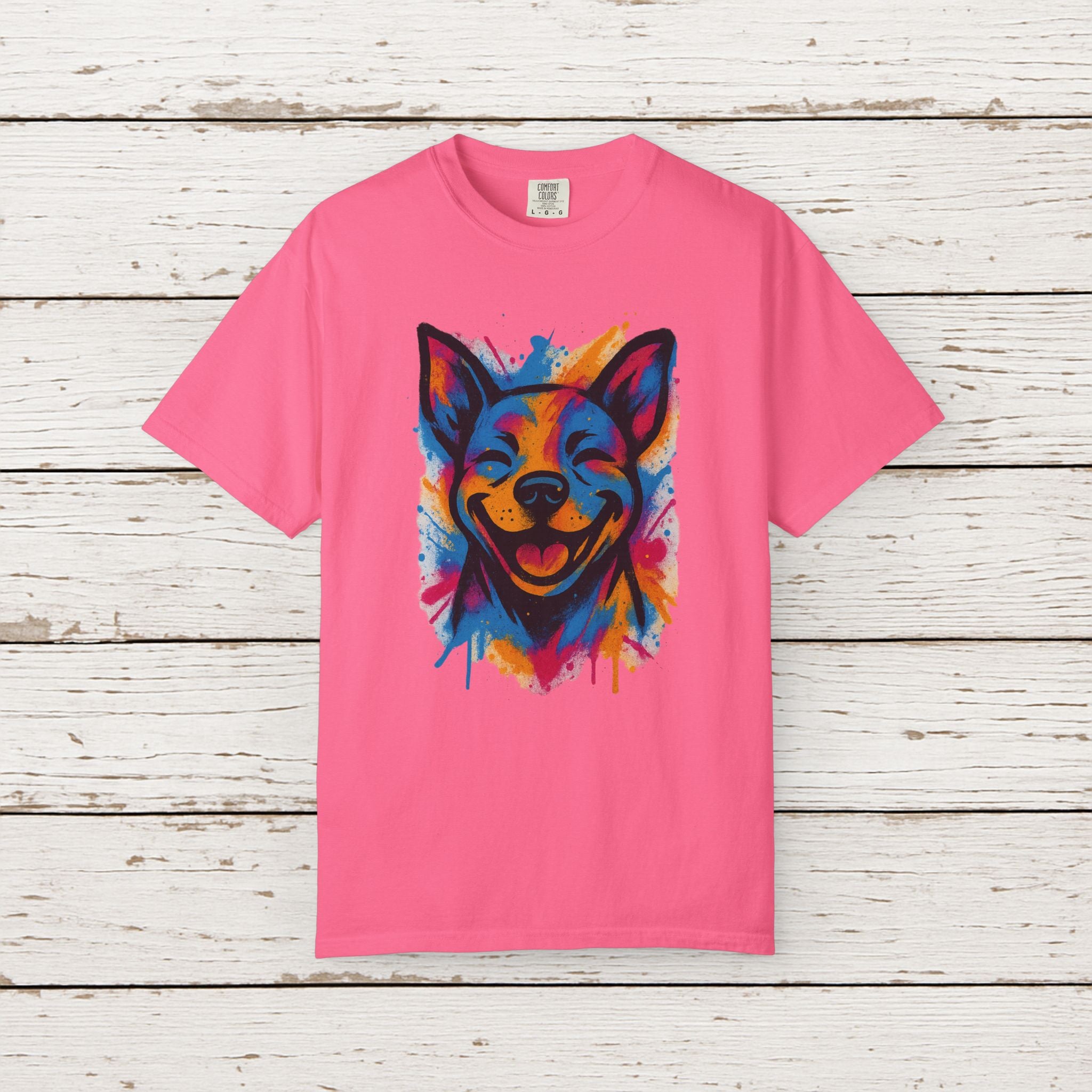 Color Splash Husky T-Shirt — Vibrant Watercolor Dog Tee