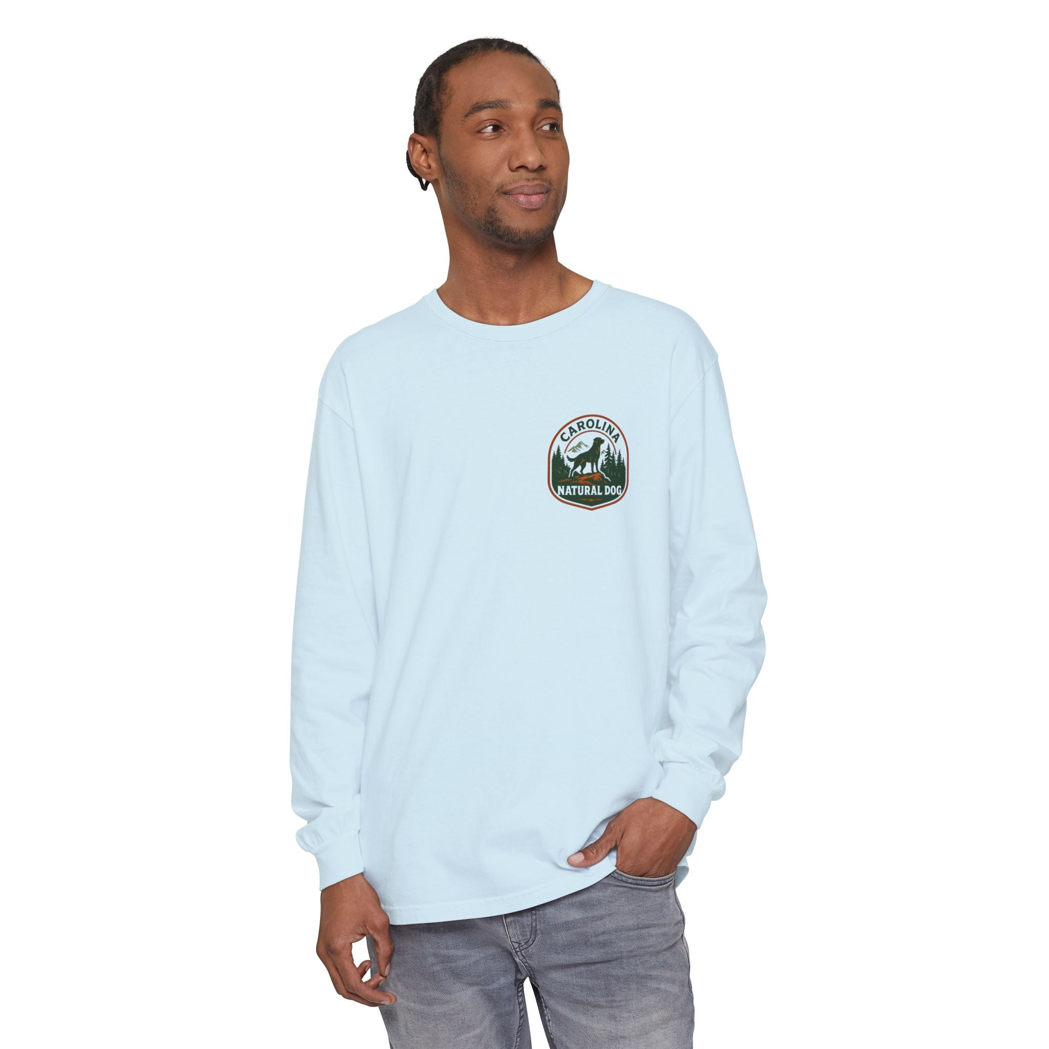 Carolina Natural Dog Long Sleeve Tee — Outdoor Dog Lover Shirt