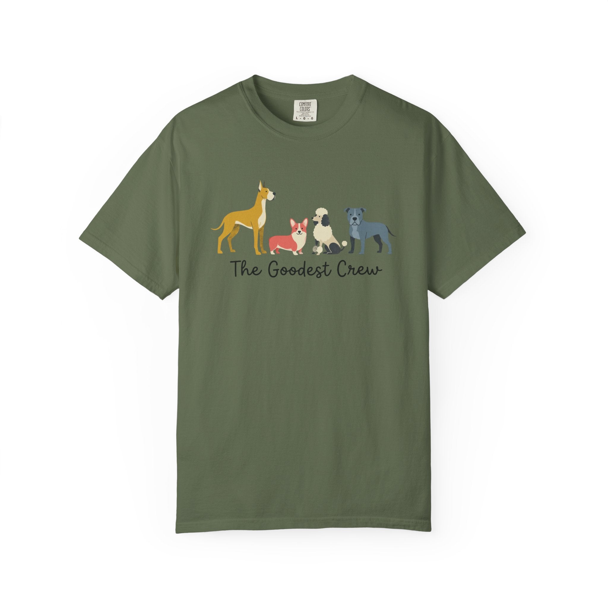 T-Shirt — "The Goodest Crew" Cute Dog Pack Graphic Tee